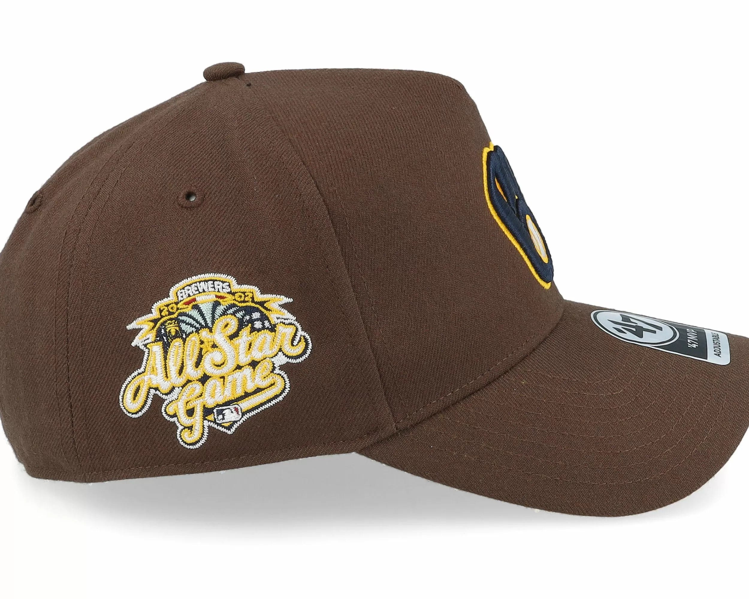 47 Brand Hatstore Exclusive X Milwaukee Brewers Asg Brown A-Frame Adjustable - -Unisex Adjustable