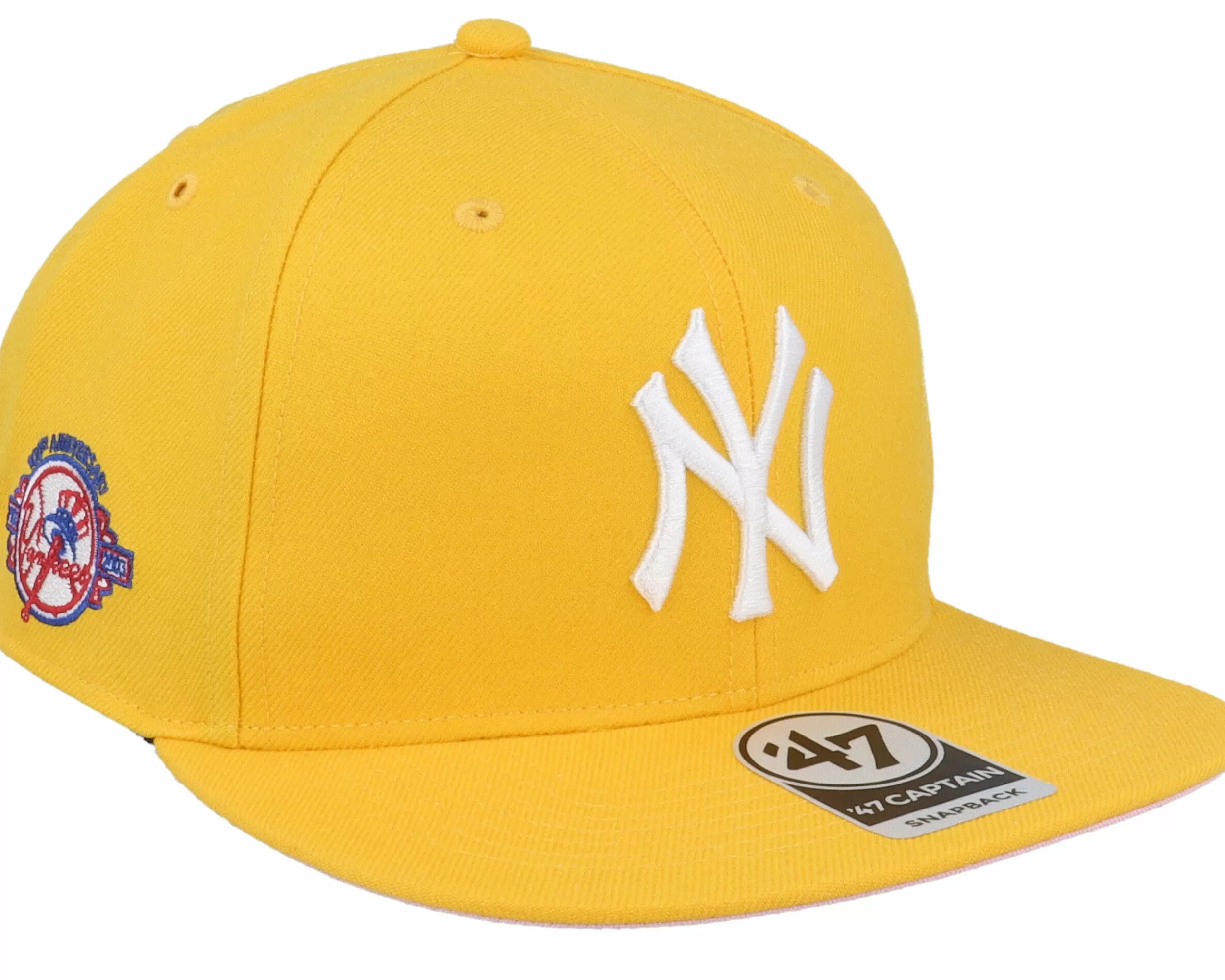 47 Brand Hatstore Exclusive X New York Yankees Pink Lemon Gold Snapback - -Unisex Snapback