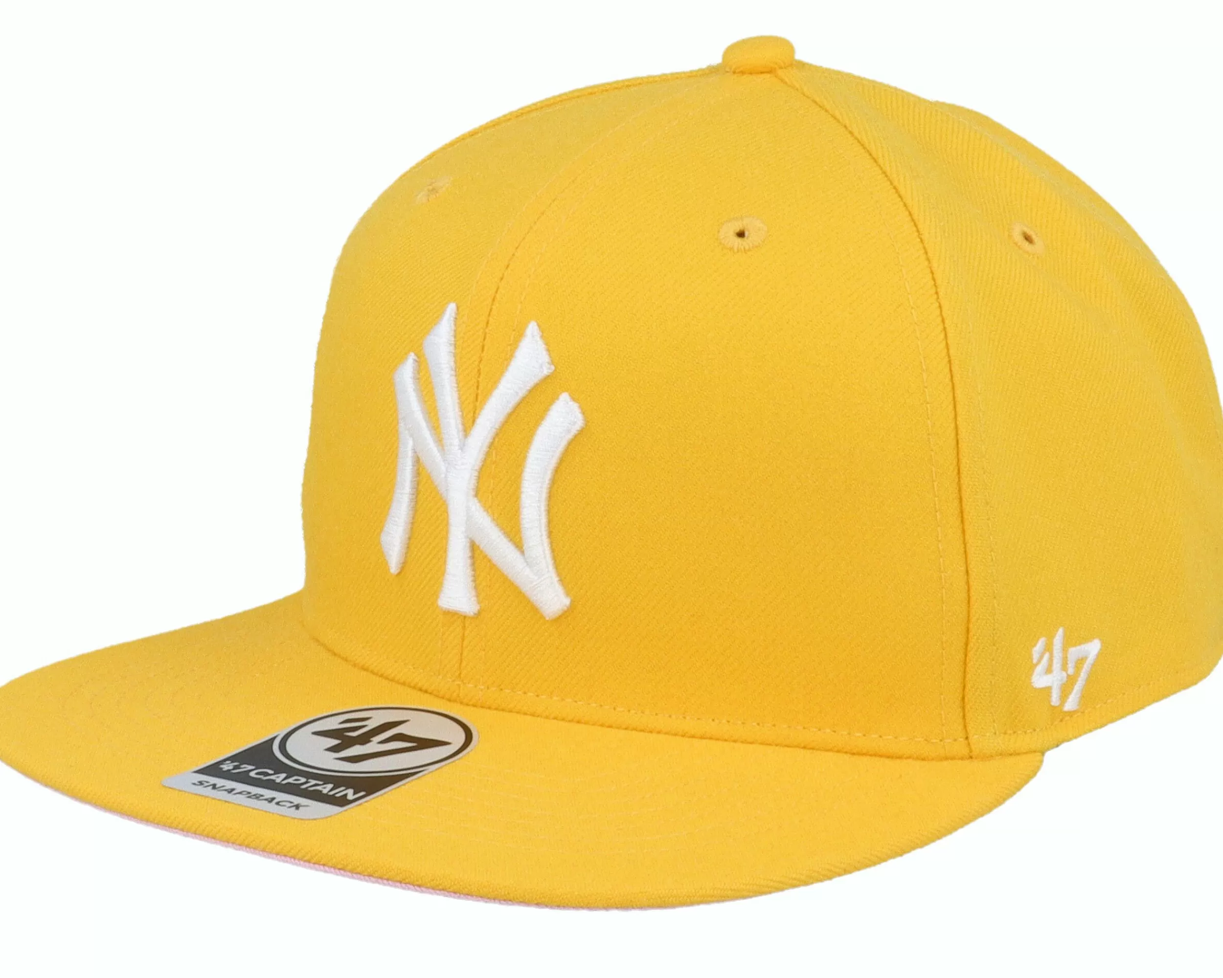 47 Brand Hatstore Exclusive X New York Yankees Pink Lemon Gold Snapback - -Unisex Snapback
