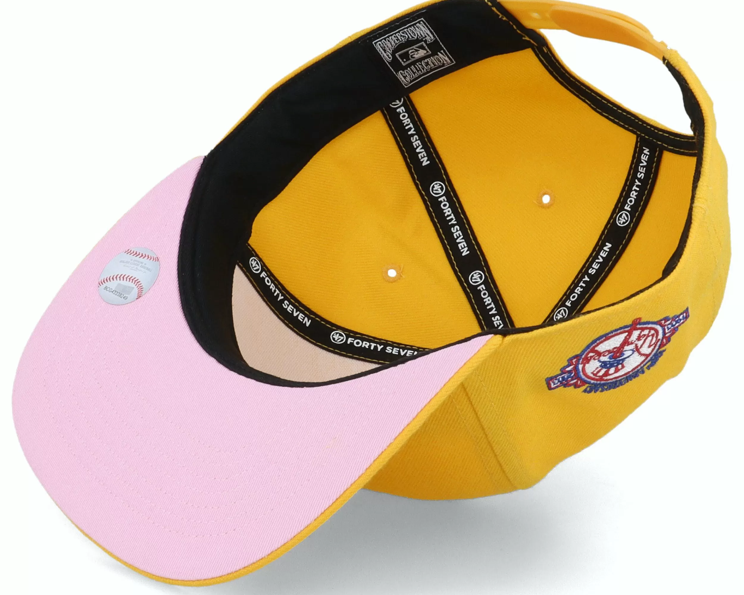 47 Brand Hatstore Exclusive X New York Yankees Pink Lemon Gold Snapback - -Unisex Snapback