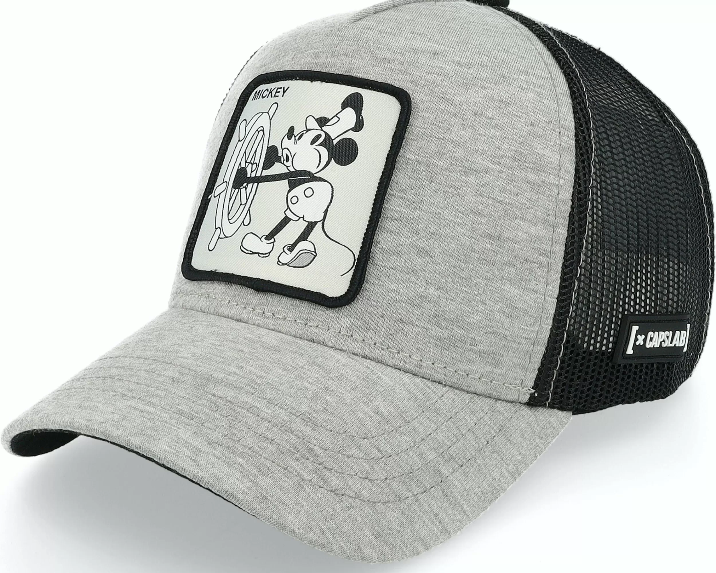 Capslab Hatstore Exclusive X Steamboat Willie Disney Mickey Mouse Grey/Black Trucker - -Unisex Trucker