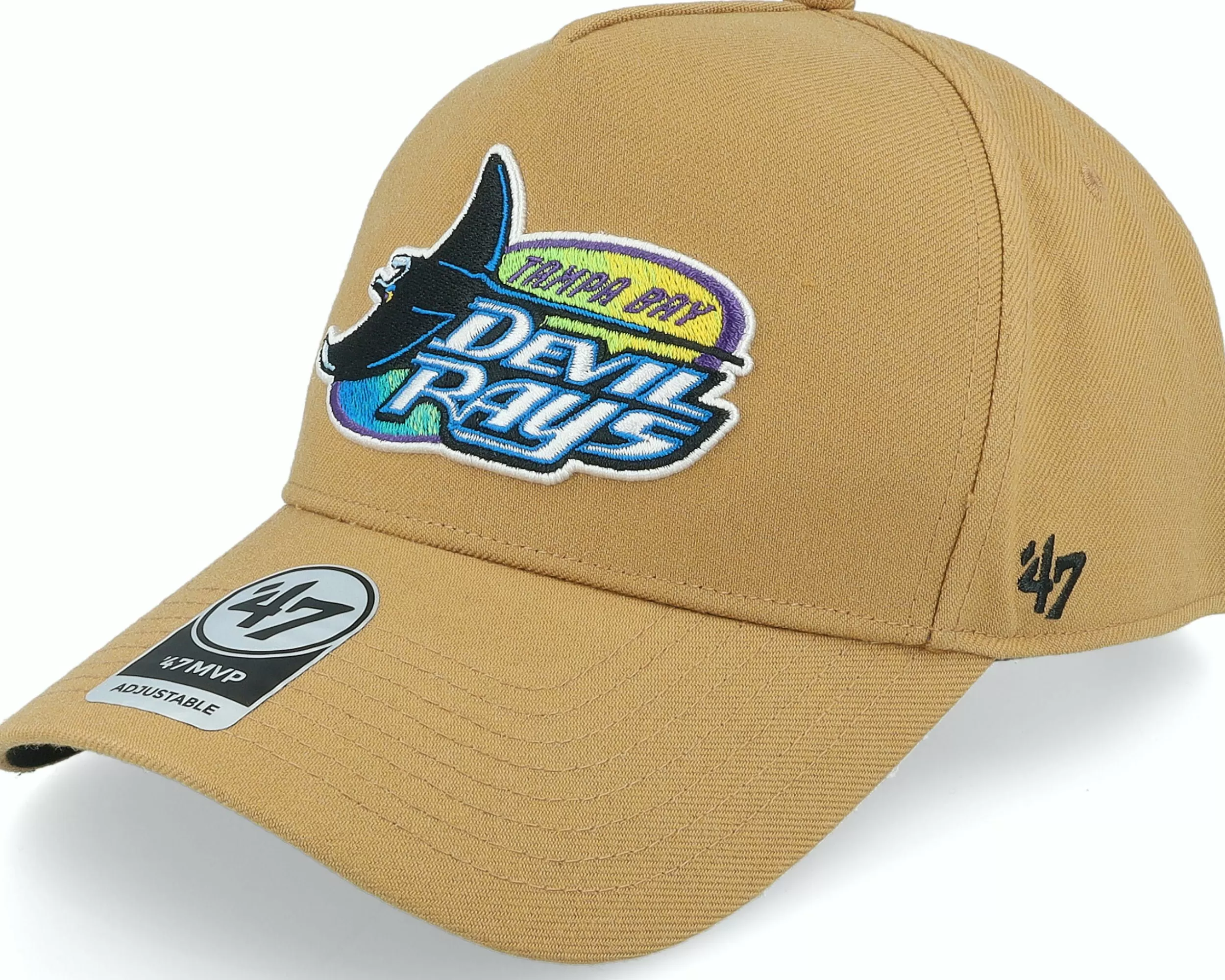 47 Brand Hatstore Exclusive X Tampa Bay Rays Dua Camel A-Frame Adjustable - -Unisex Adjustable