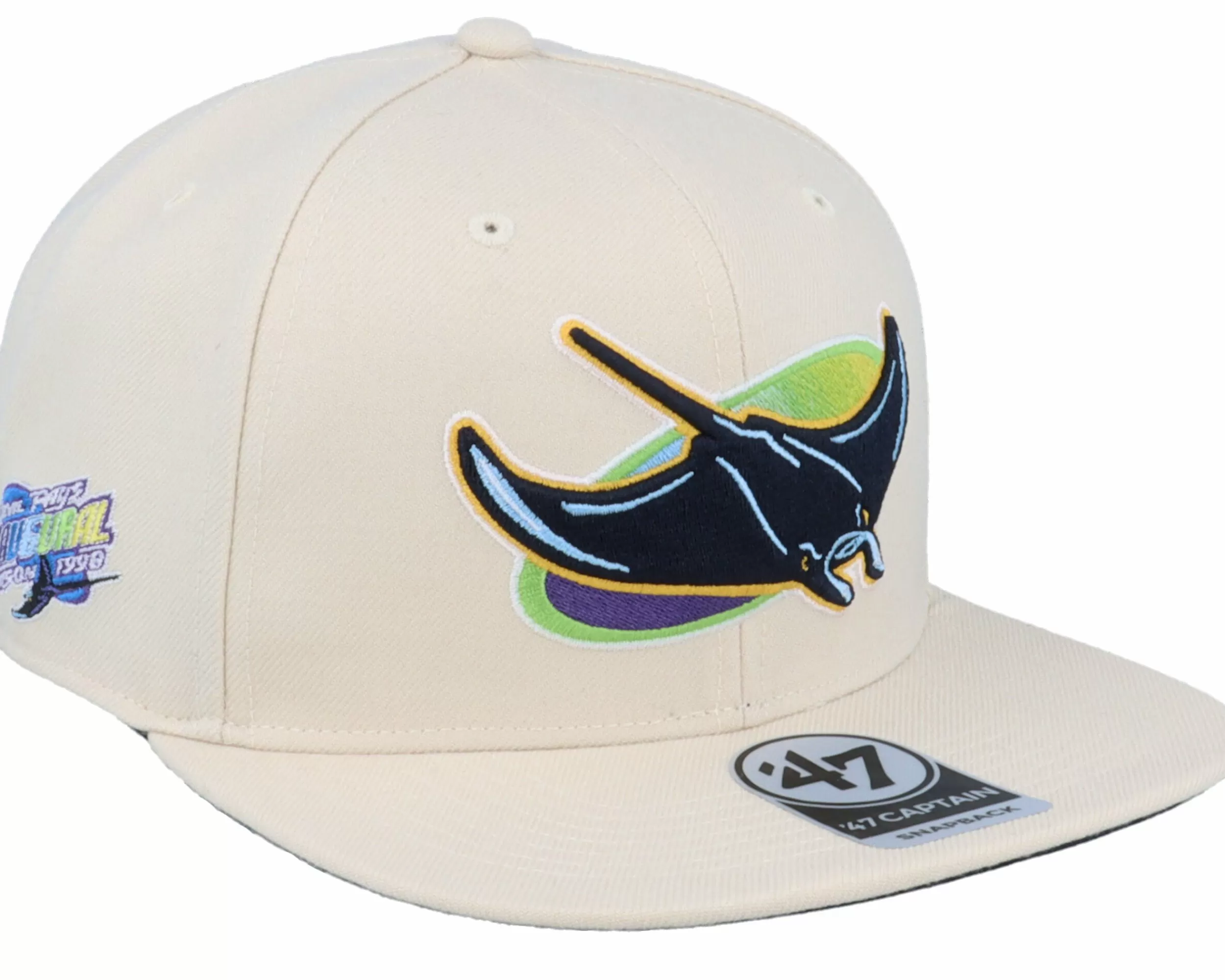 47 Brand Hatstore Exclusive X Tampa Bay Rays Inaugural Season 98 Natural Snapback - -Unisex Snapback