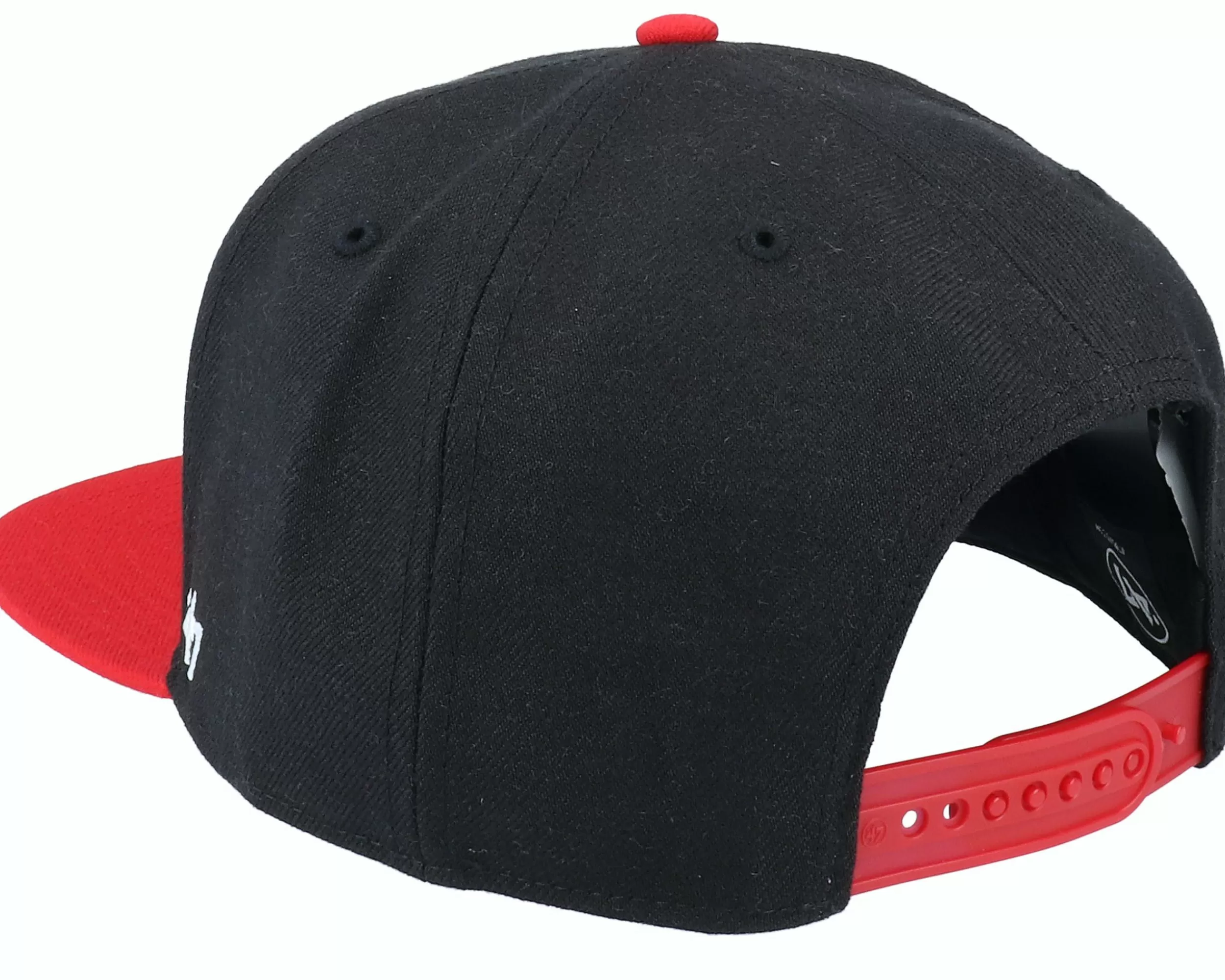 47 Brand Hatstore Exclusive X Winnipeg Jets Sure Shot Two Tone Captain Black/Red Snapback - -Unisex Snapback