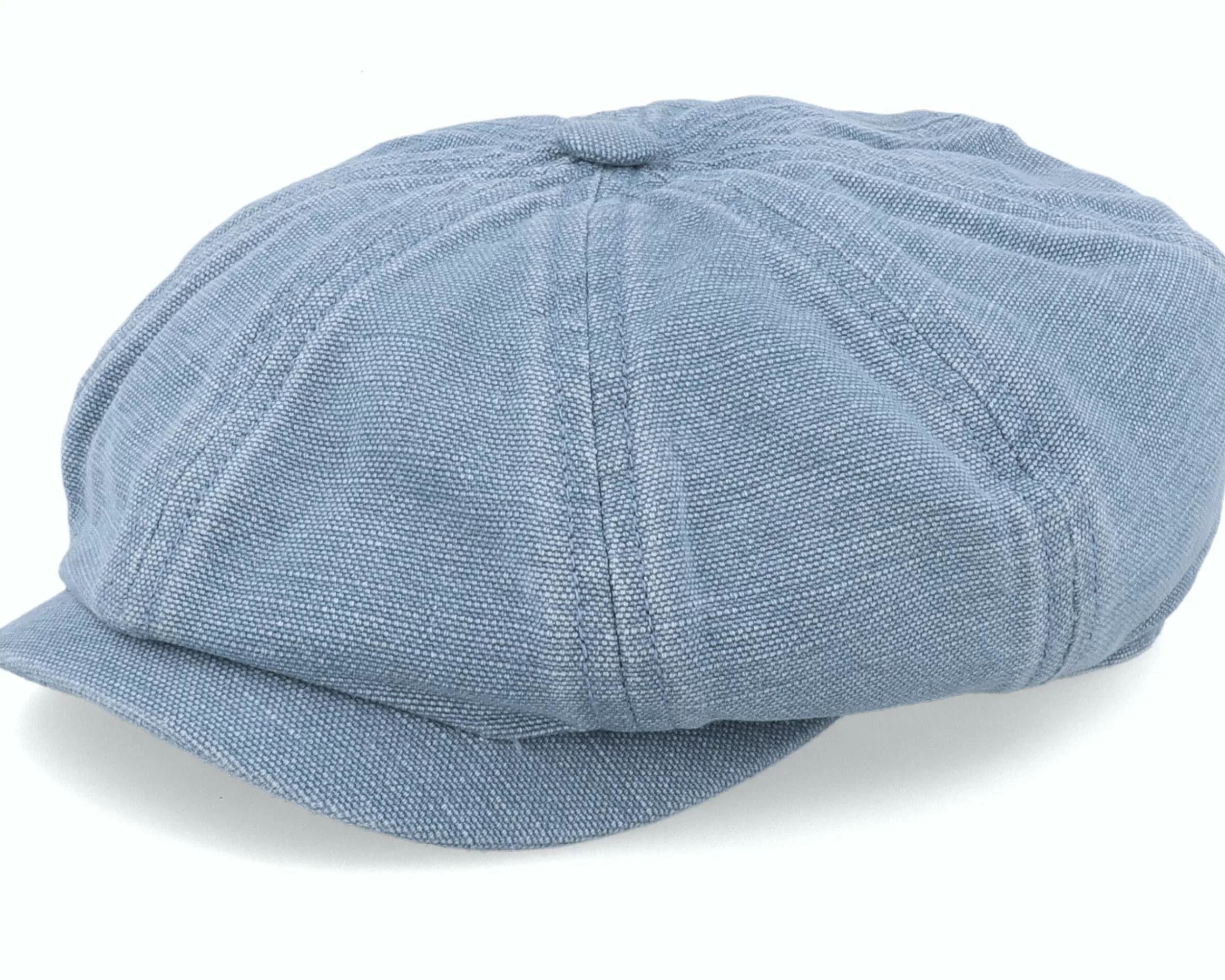 Stetson Hatteras Cotton/Linen Blue Flat Cap - -Unisex Flat Caps