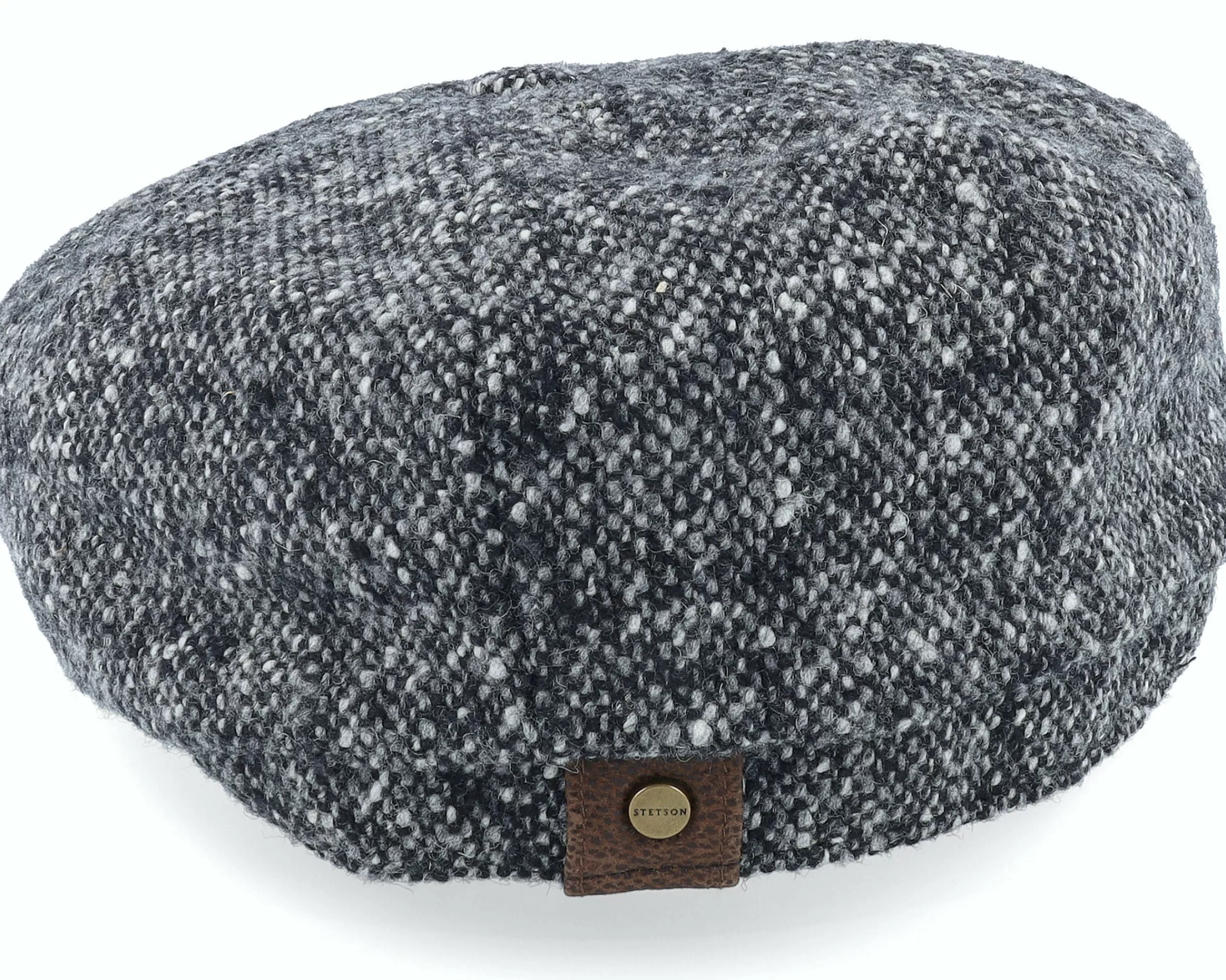 Stetson Hatteras Donegal Grey Flat Cap - -Unisex Flat Caps