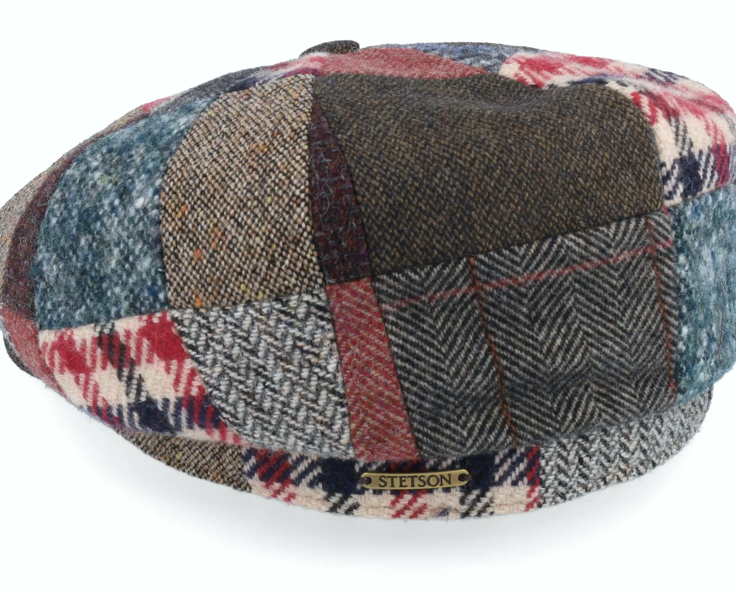 Stetson Hatteras Patchwork Multi Flat Cap - -Unisex Flat Caps