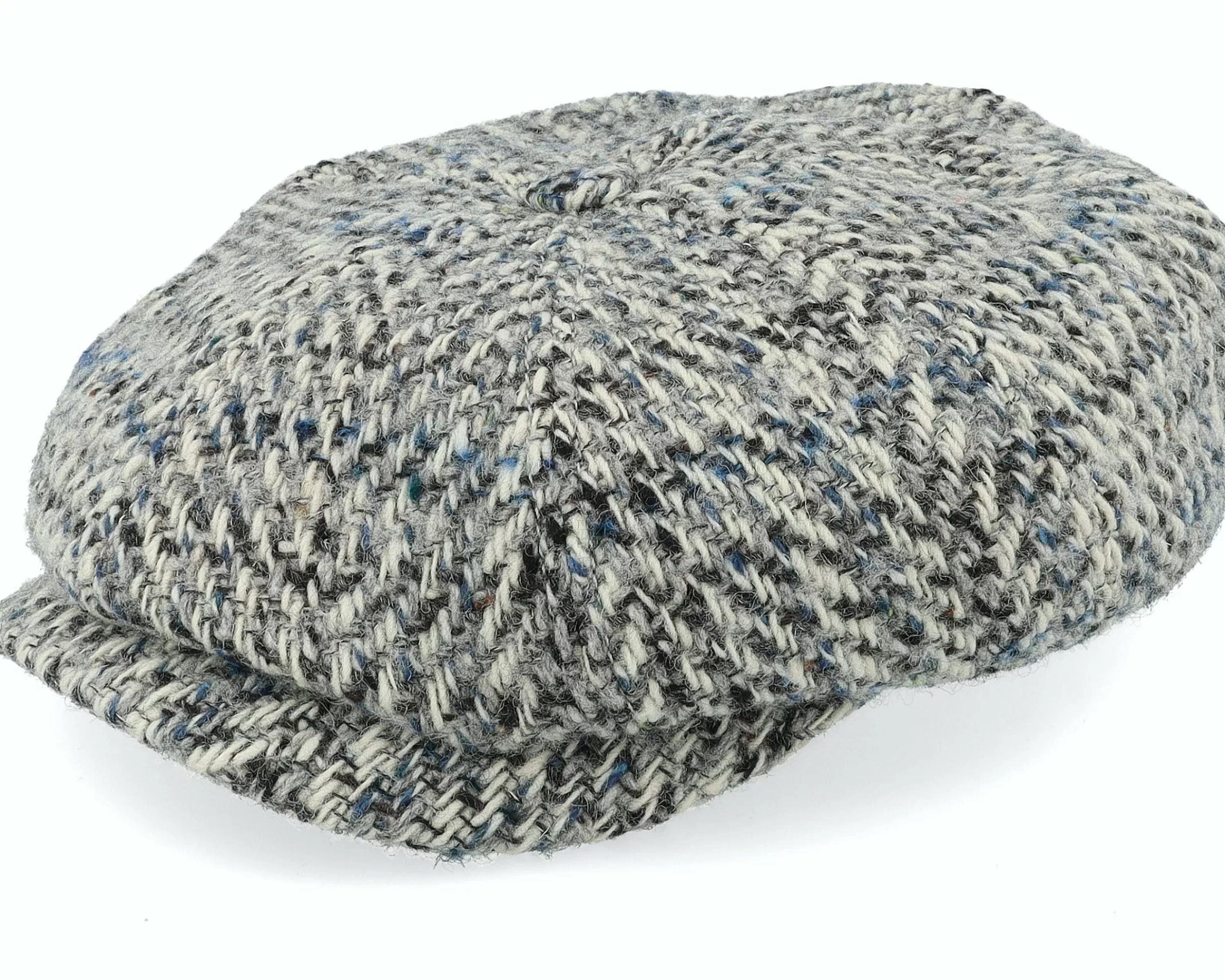 Stetson Hatteras Virgin Wool Grey Flat Cap - -Unisex Flat Caps