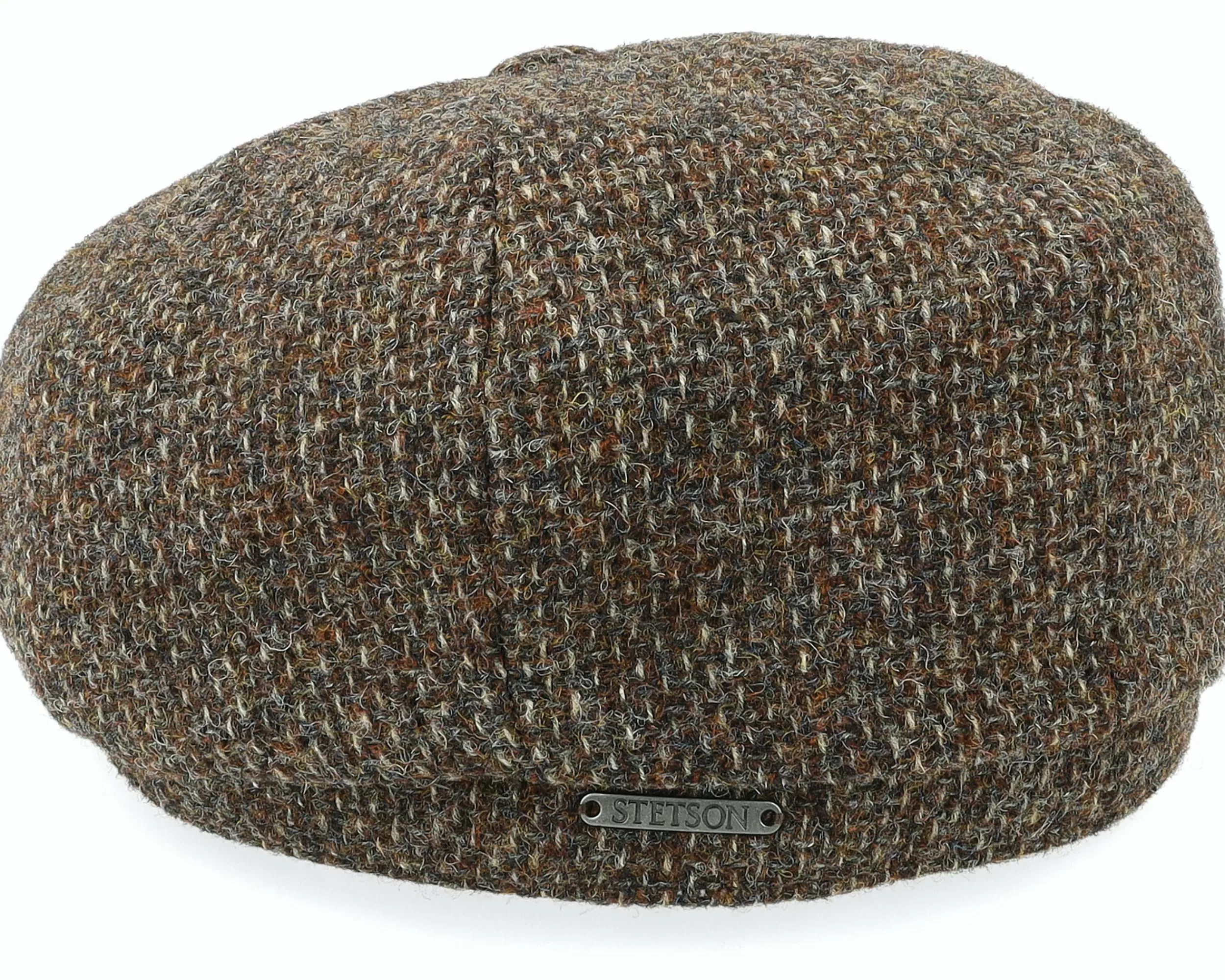 Stetson Hatteras Wool Brown Flat Cap - -Unisex Flat Caps