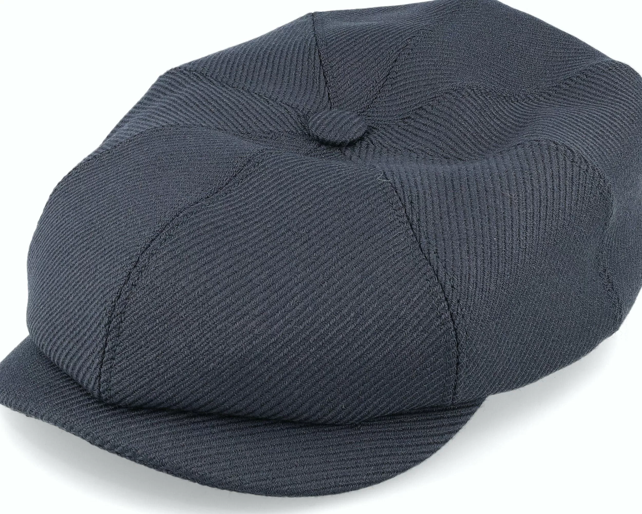 Stetson Hatteras Wool Twill Charcoal Flat Cap - -Unisex Flat Caps