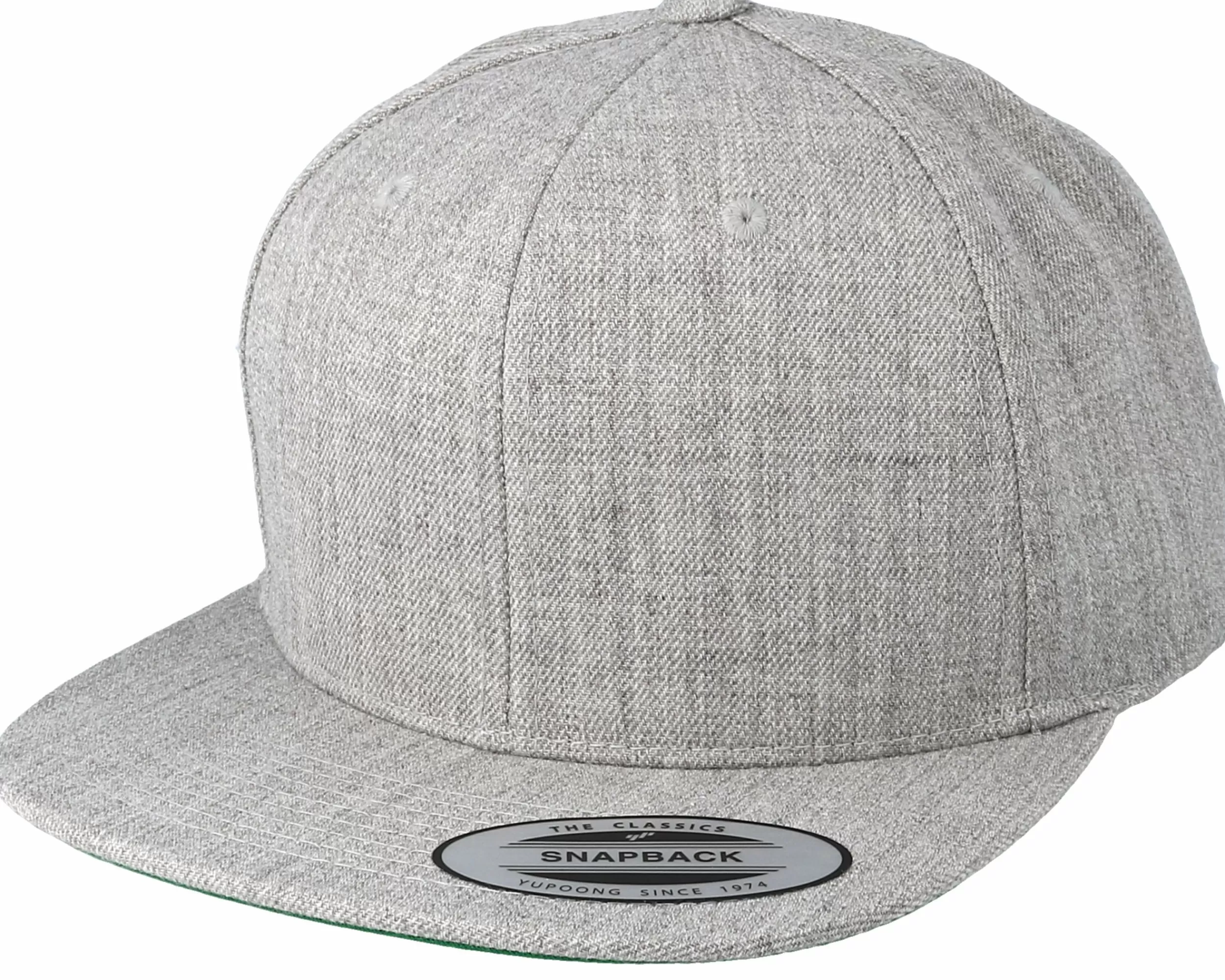 Yupoong Heather Grey Snapback - -Unisex Snapback