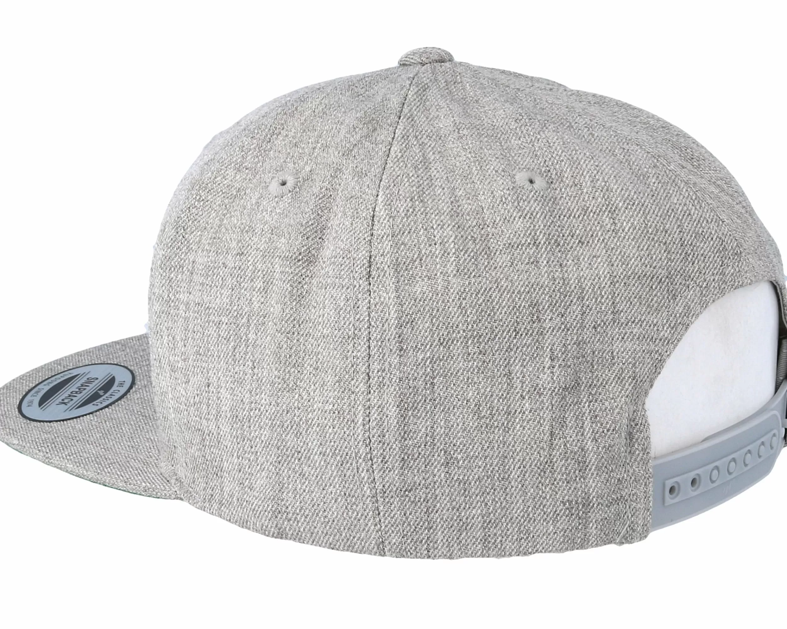 Yupoong Heather Grey Snapback - -Unisex Snapback