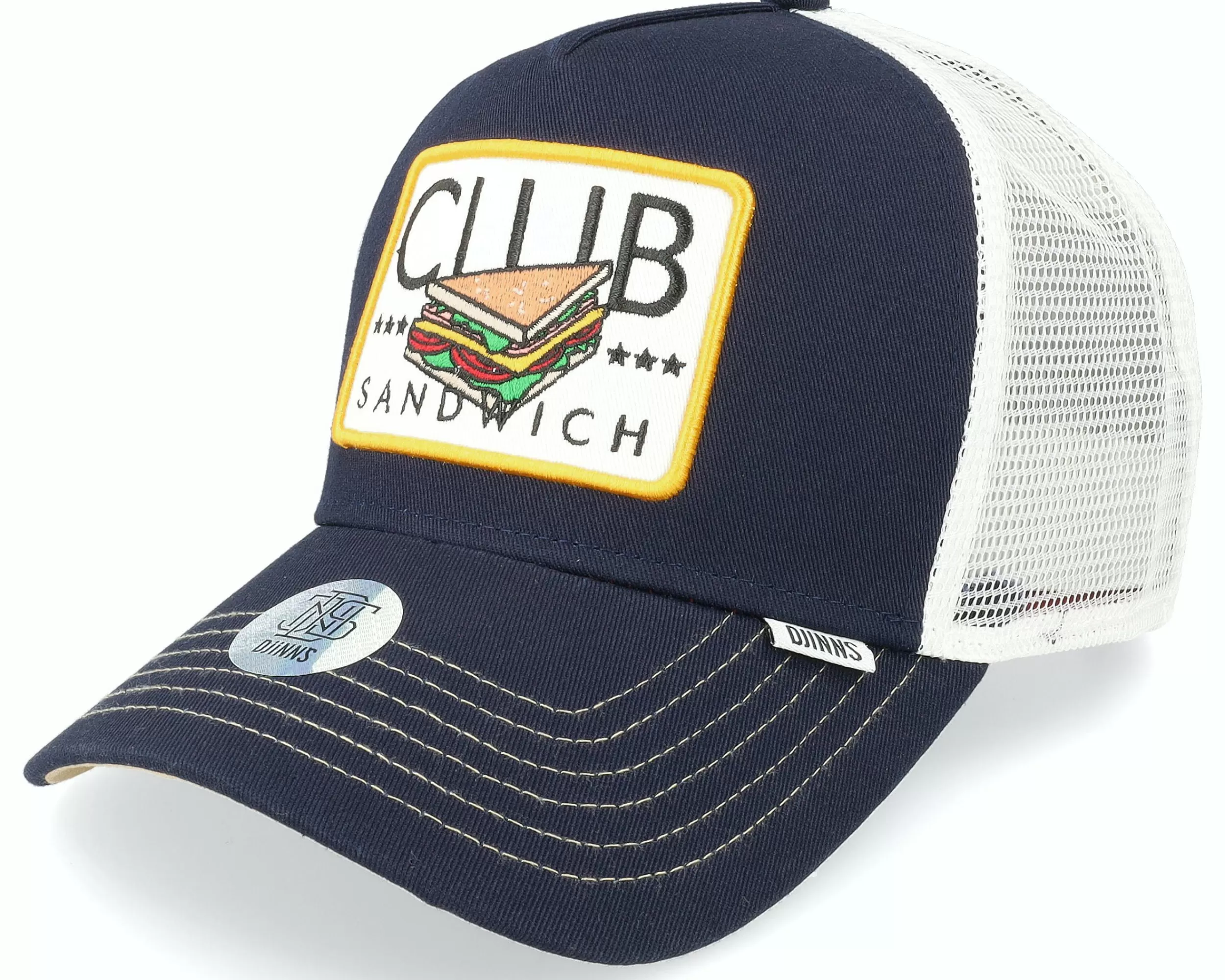 Djinns Hft Cap Food Club Sandwich Navy/White Trucker - -Unisex Trucker