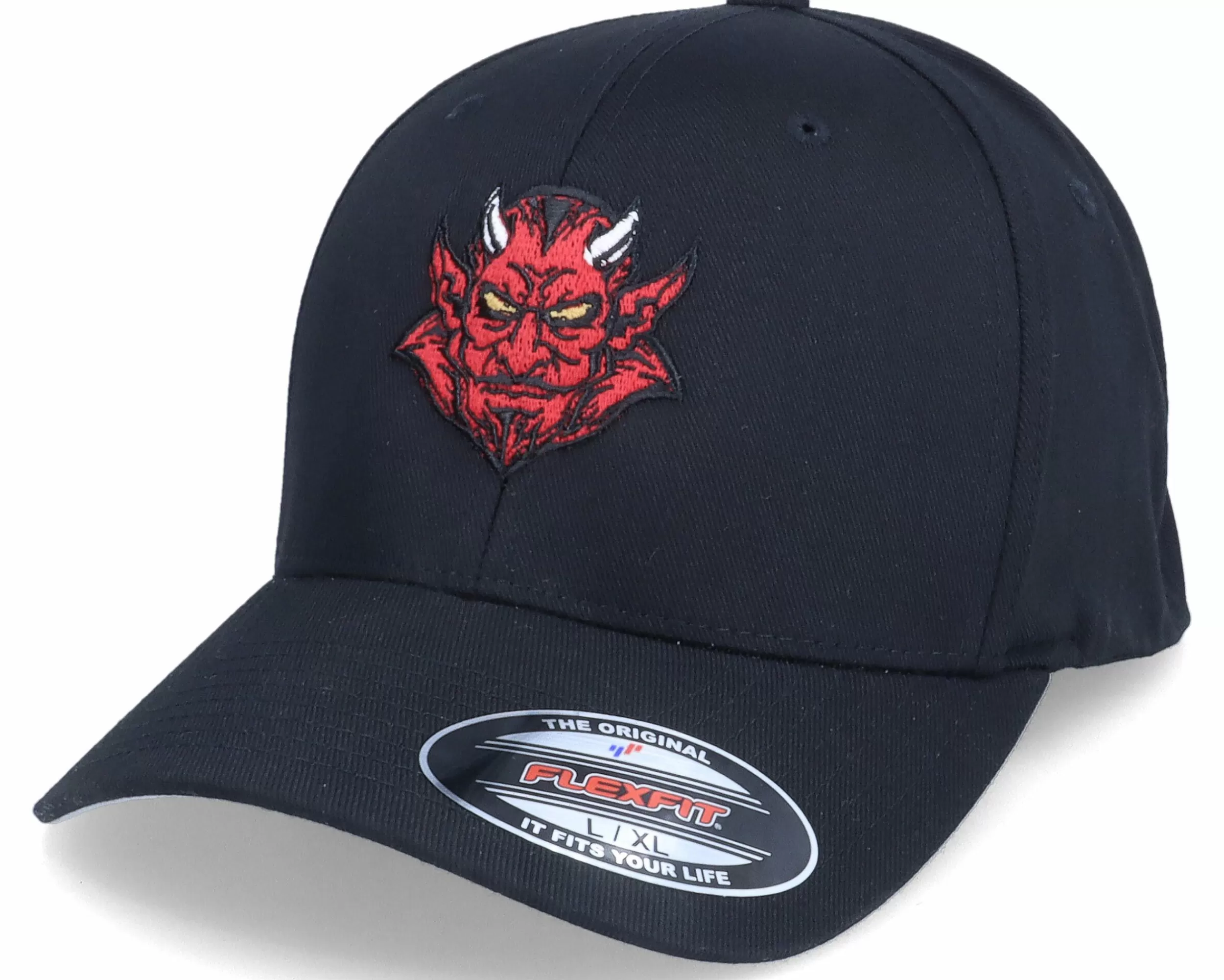 Iconic Horned Demon Black Flexfit - -Unisex Flexfit