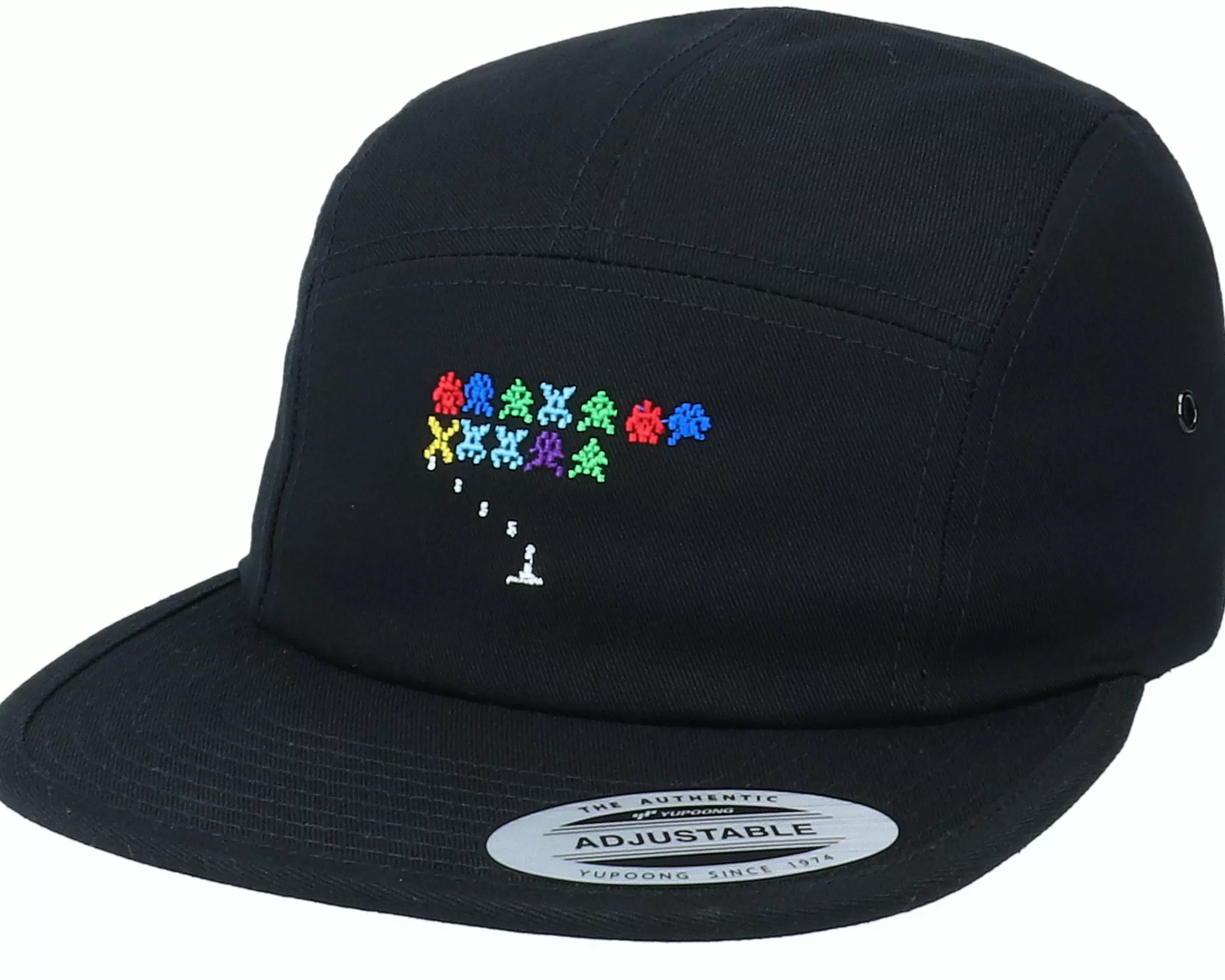 Iconic Invasion From Space Black 5-Panel - -Unisex 5-Panel