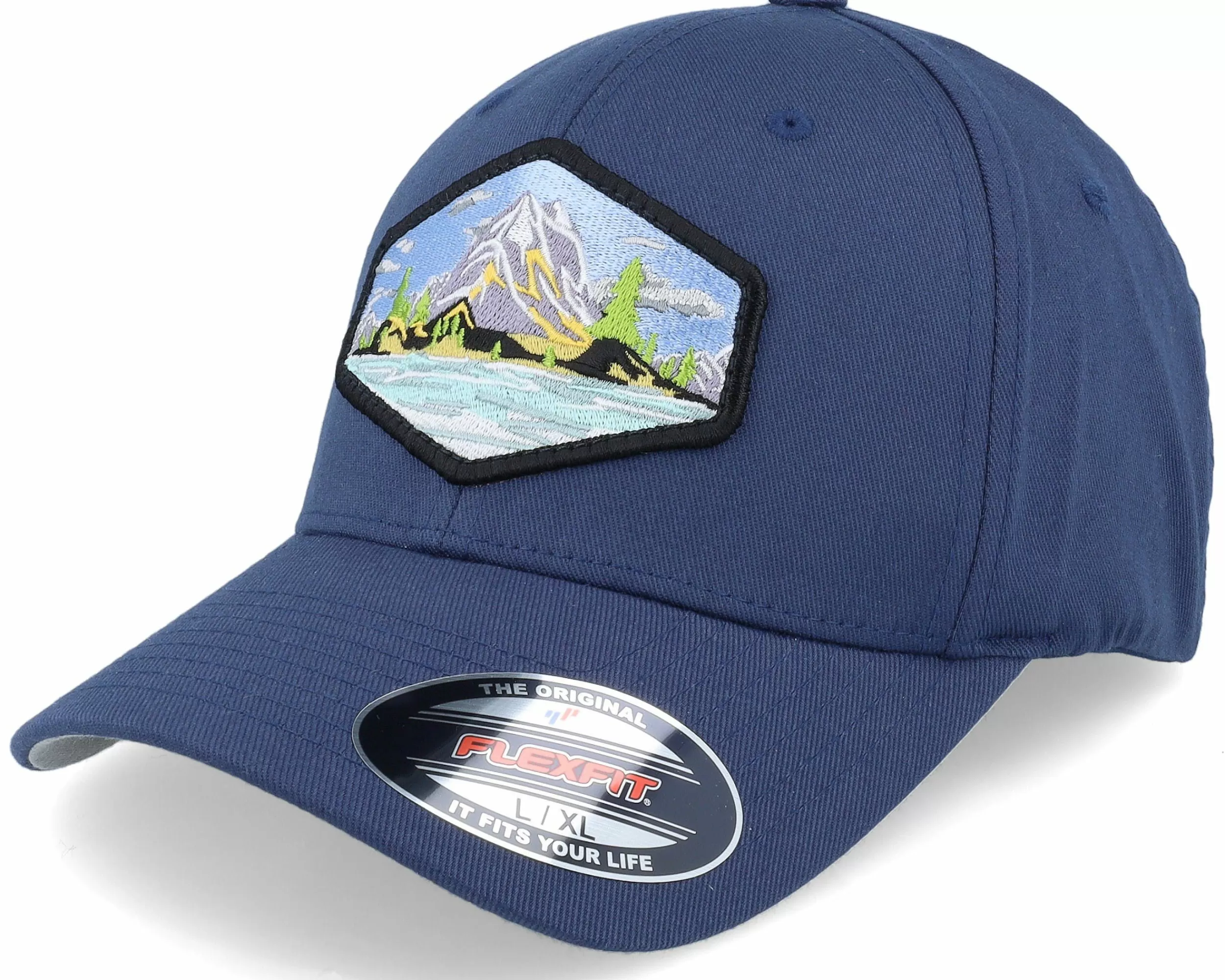 Wild Spirit Island Patch Navy Flexfit - -Unisex Flexfit