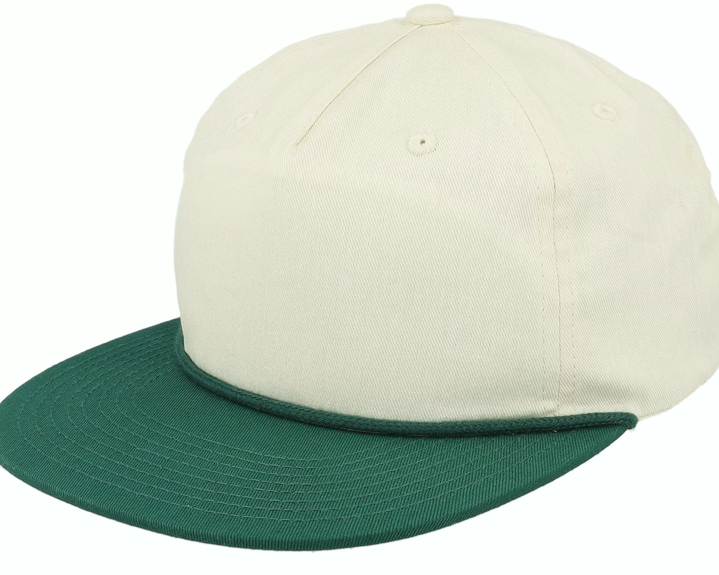 Equip Ivory/Light Forest Rope 5-Panel Snapback - -Unisex Snapback