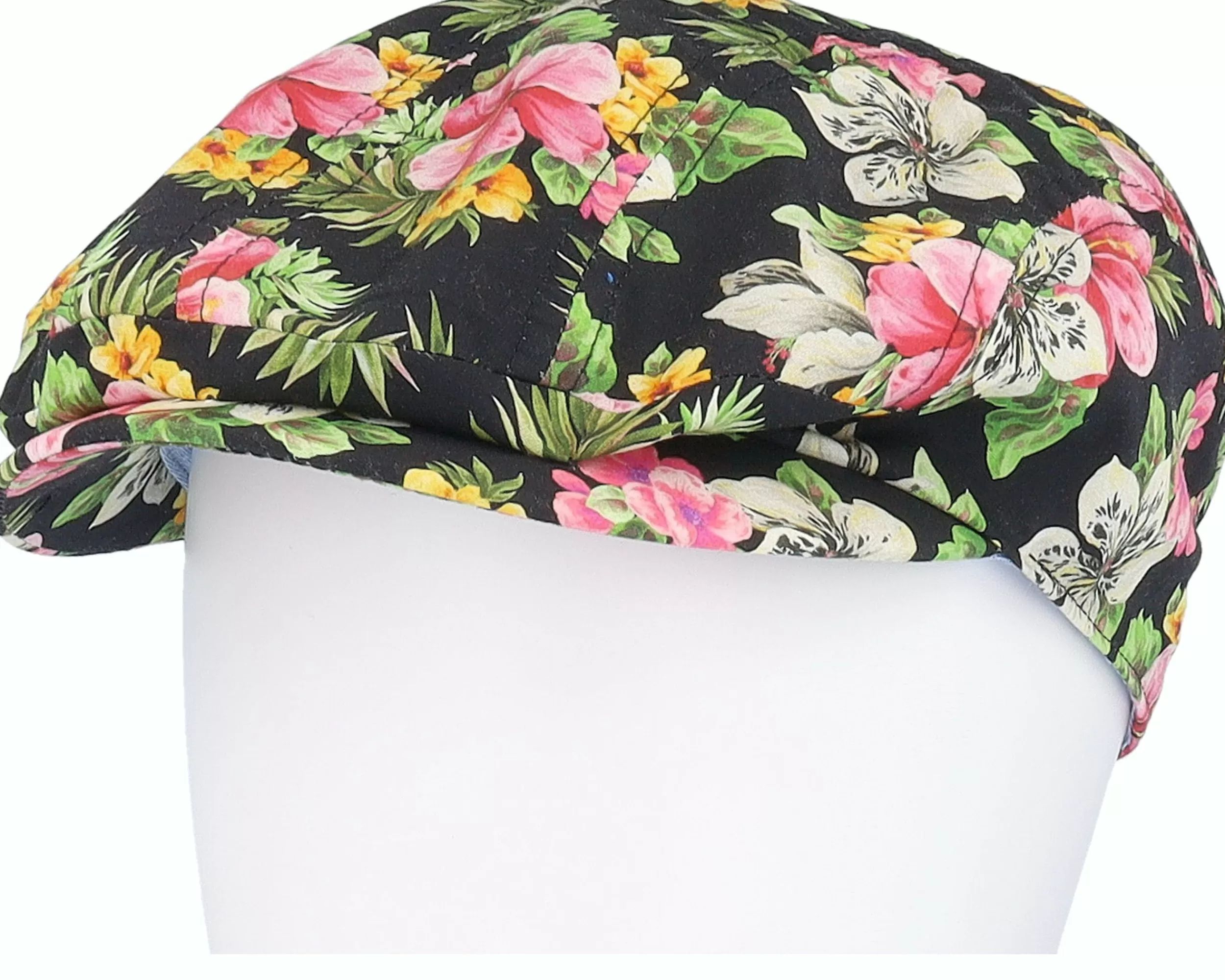 Stetson Ivy Cap Cotton Hawaii Print Floral Pattern Flat Cap - -Unisex Flat Caps