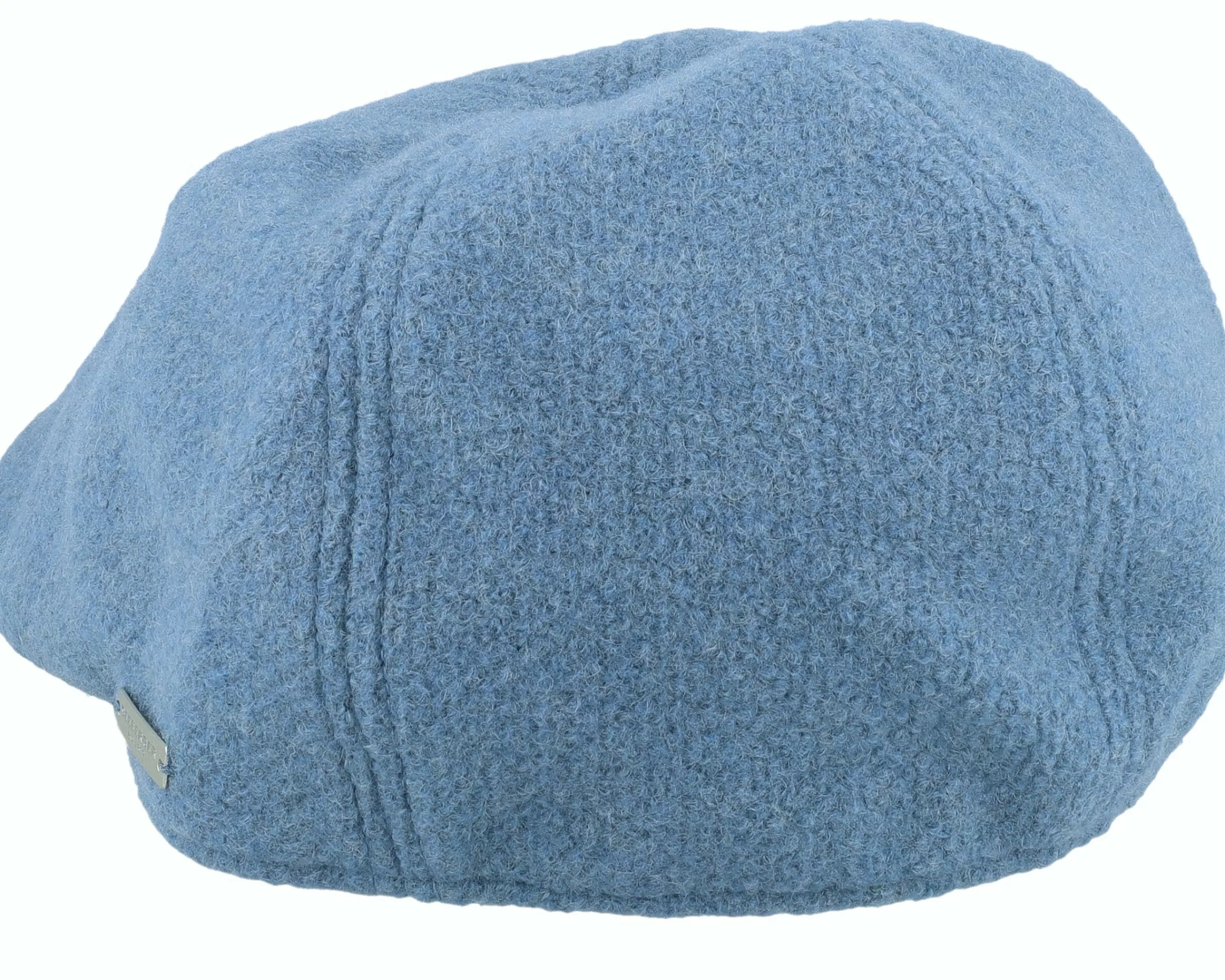 Seeberger Ivy Cap In Wool-Mix Fabric Blue Flat Cap - -Unisex Flat Caps