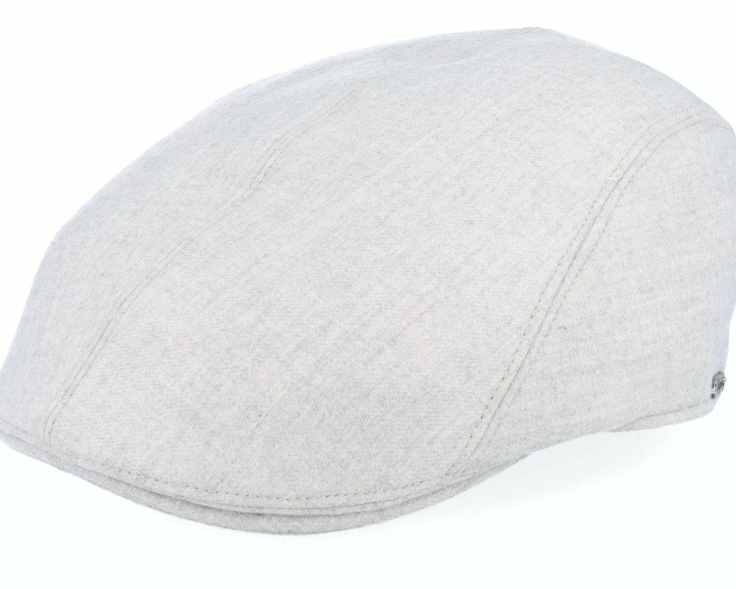 Wigéns Ivy Modern Cap Off White Melange Flat Cap - Wigens-Unisex Flat Caps