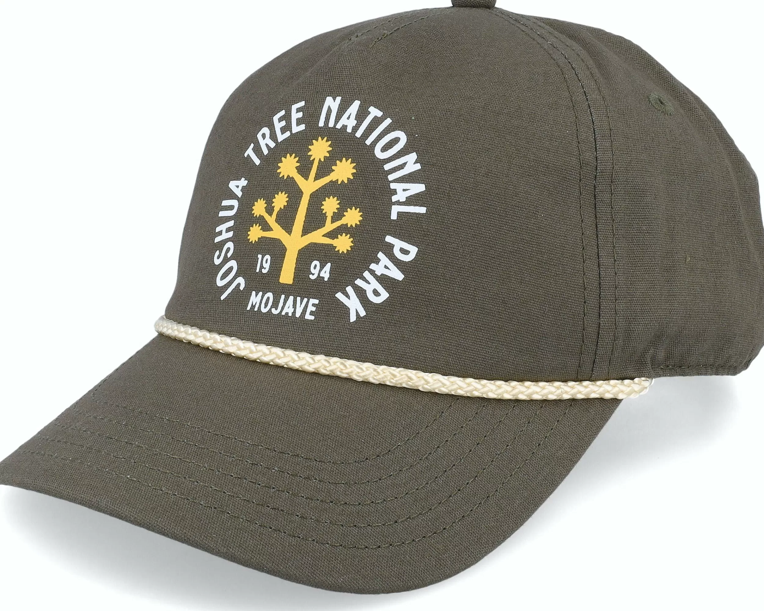 American Needle Joshua Tree Np Canvas Cappy Army Green Dad Cap - -Unisex Dad Cap