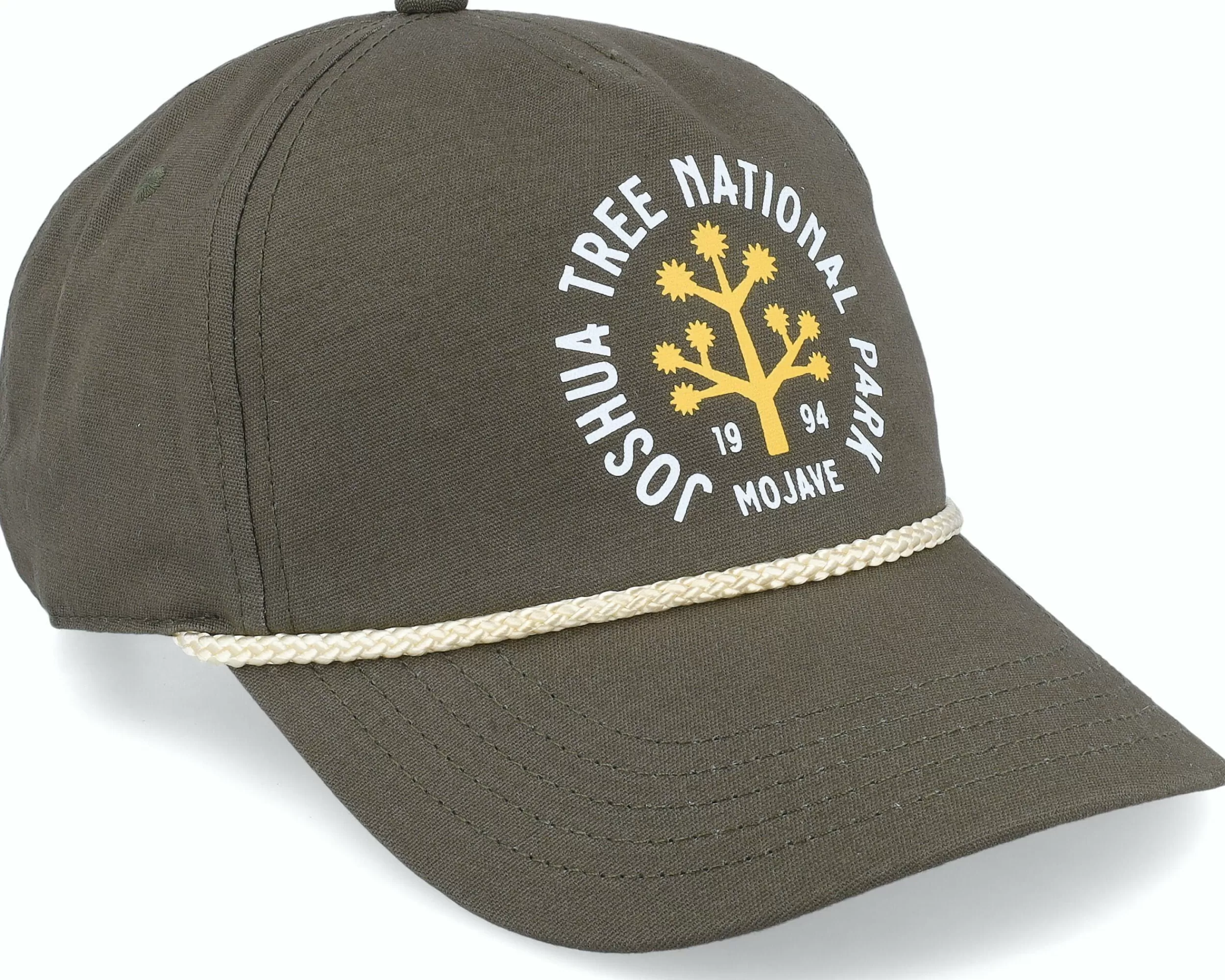 American Needle Joshua Tree Np Canvas Cappy Army Green Dad Cap - -Unisex Dad Cap