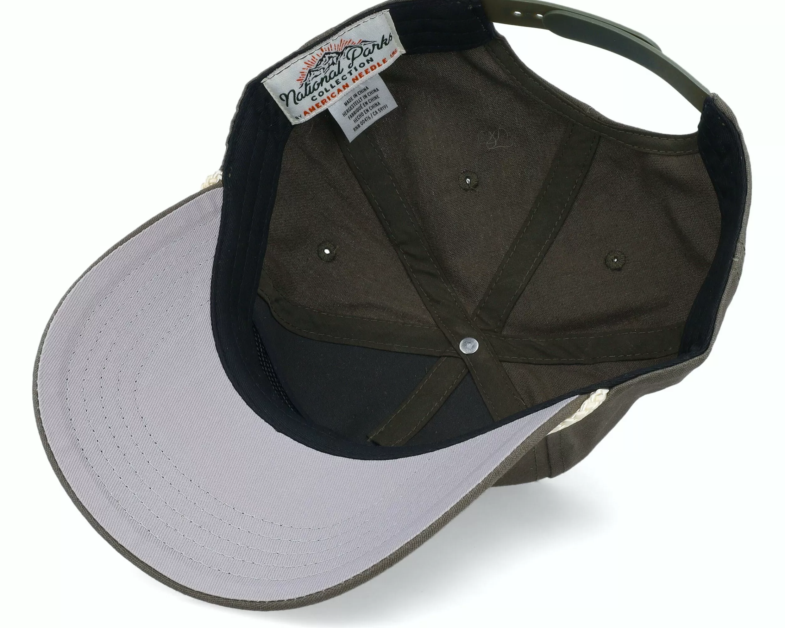 American Needle Joshua Tree Np Canvas Cappy Army Green Dad Cap - -Unisex Dad Cap