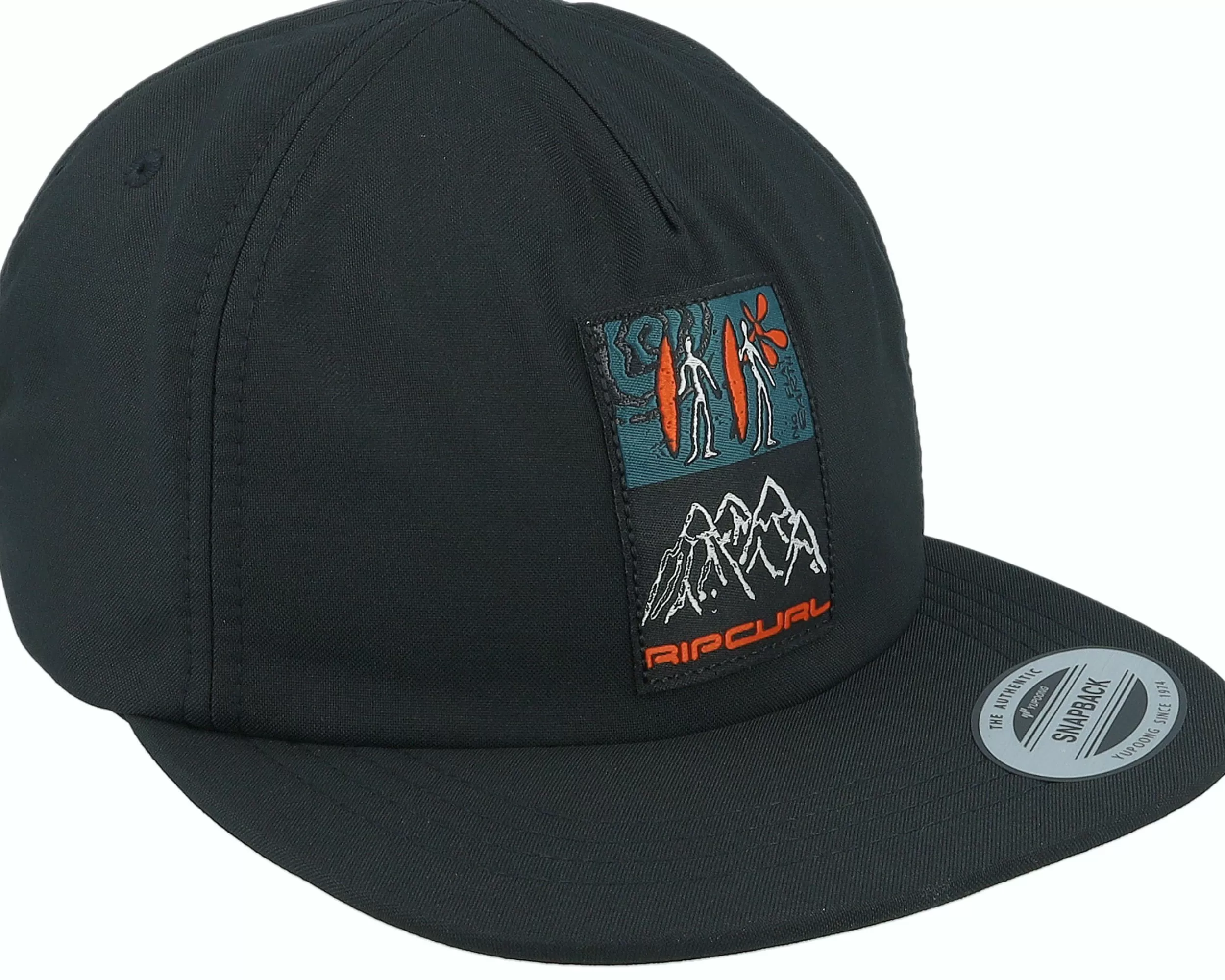 Rip Curl Journeys Rider Cap Black 5-Panel - -Unisex 5-Panel