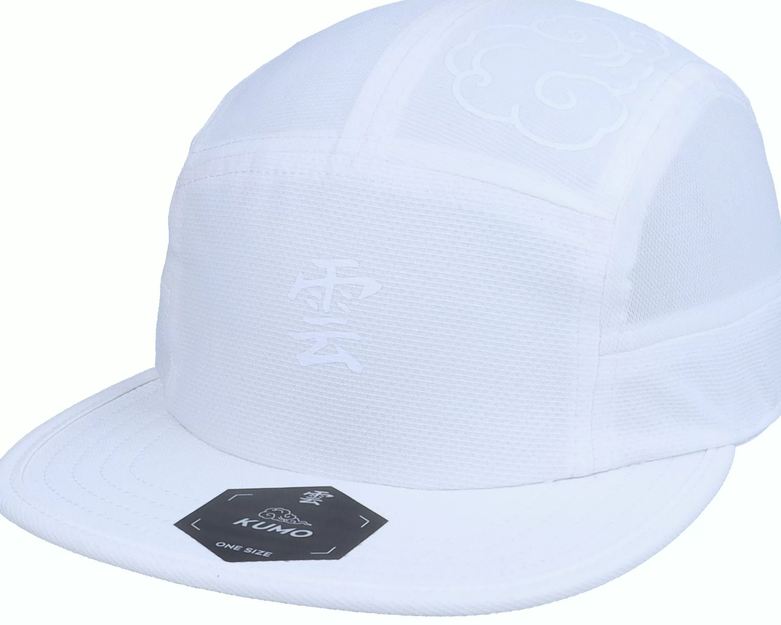 Kumo Kanji Cloudfit White On White 5-Panel - -Unisex 5-Panel