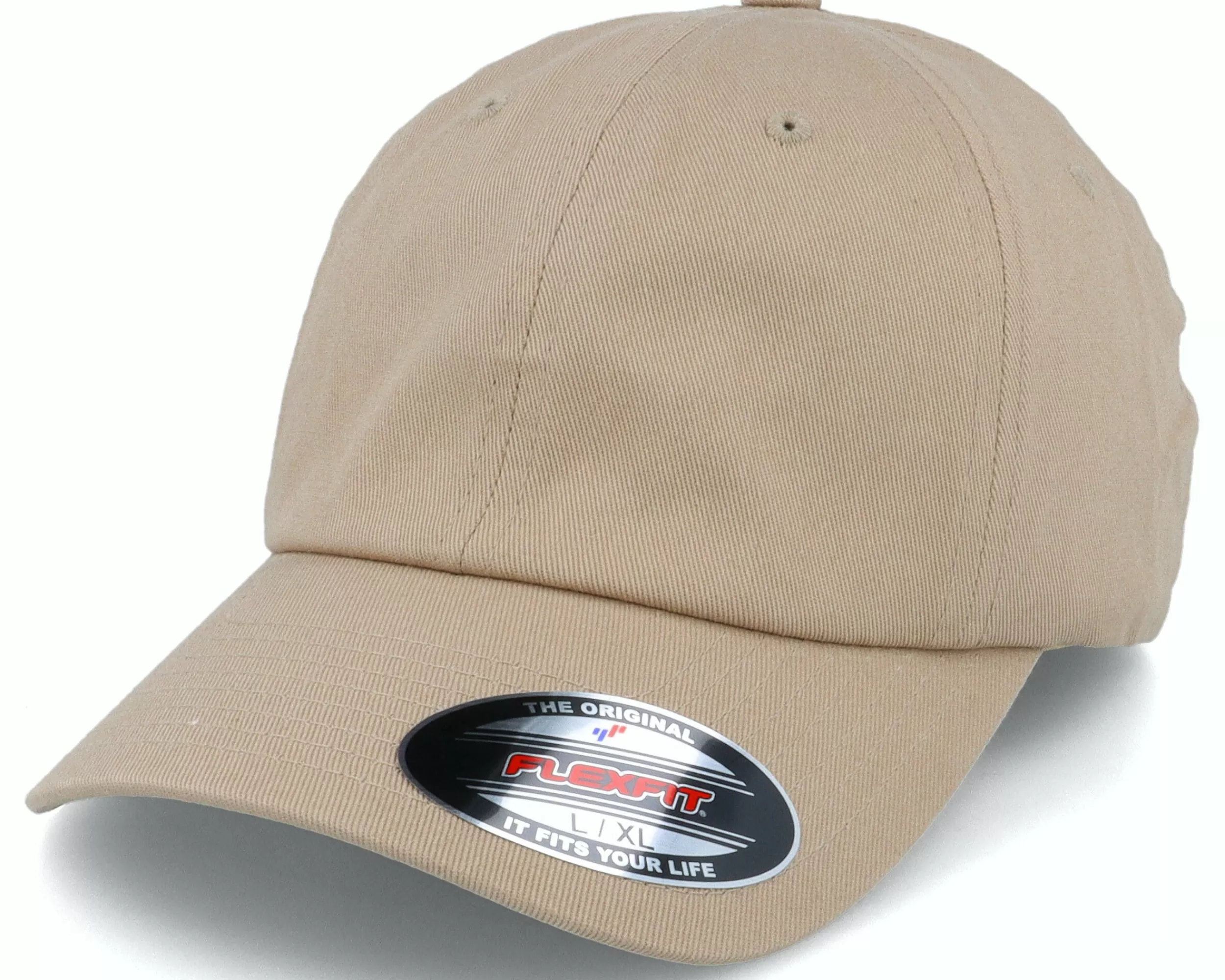 Flexfit Khaki Dad Cap - -Unisex Dad Cap