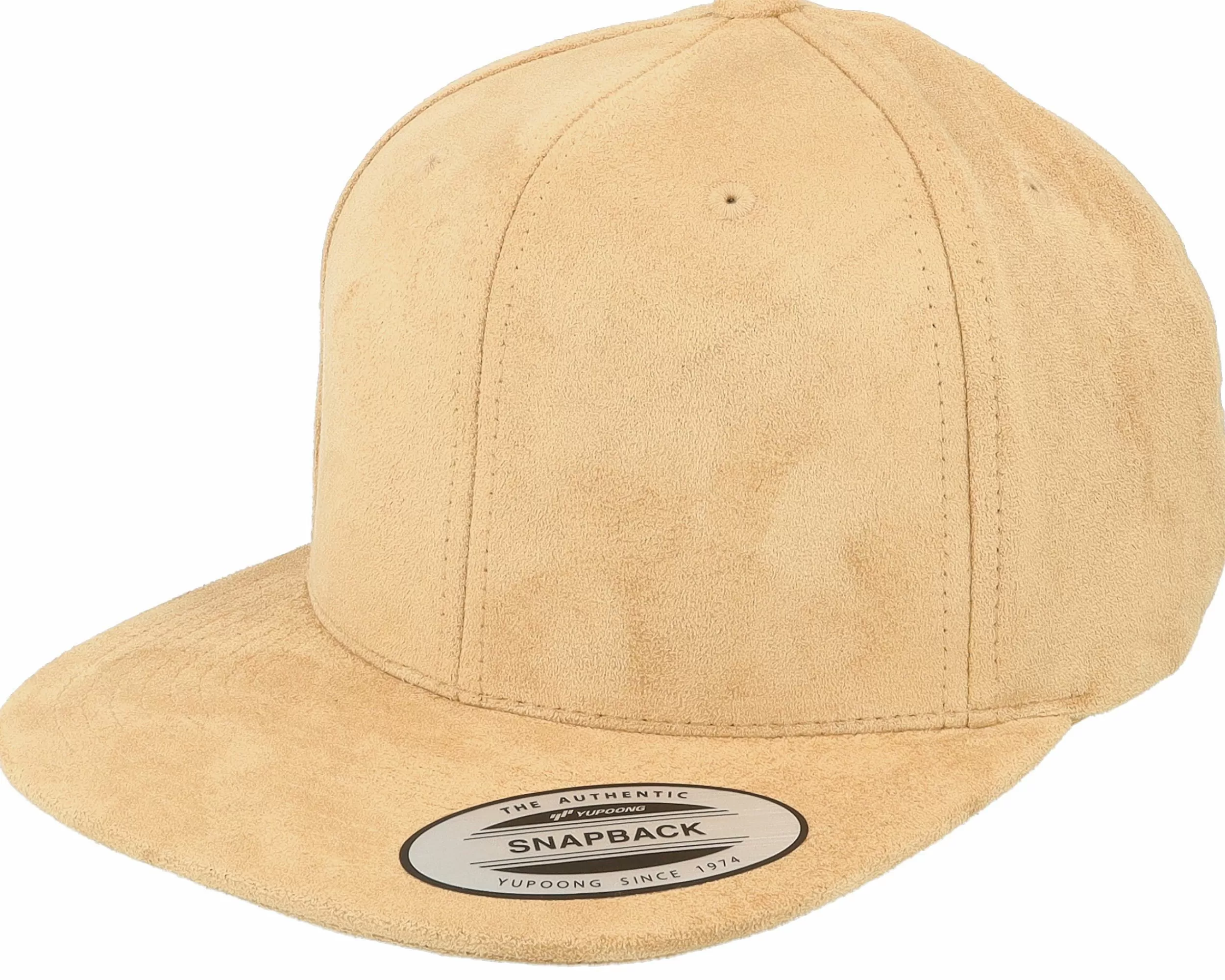 Yupoong Khaki Suede Snapback - -Unisex Snapback