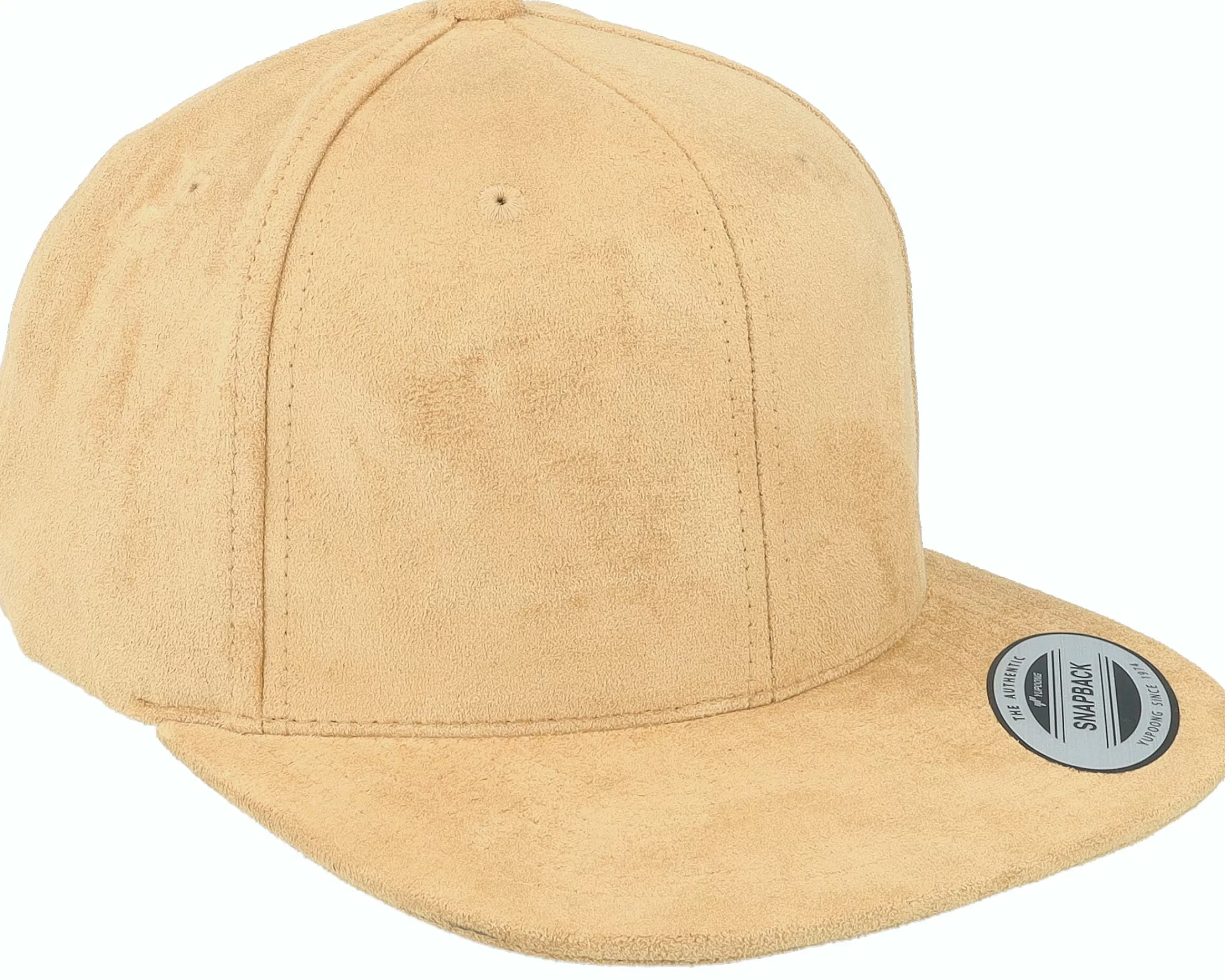 Yupoong Khaki Suede Snapback - -Unisex Snapback