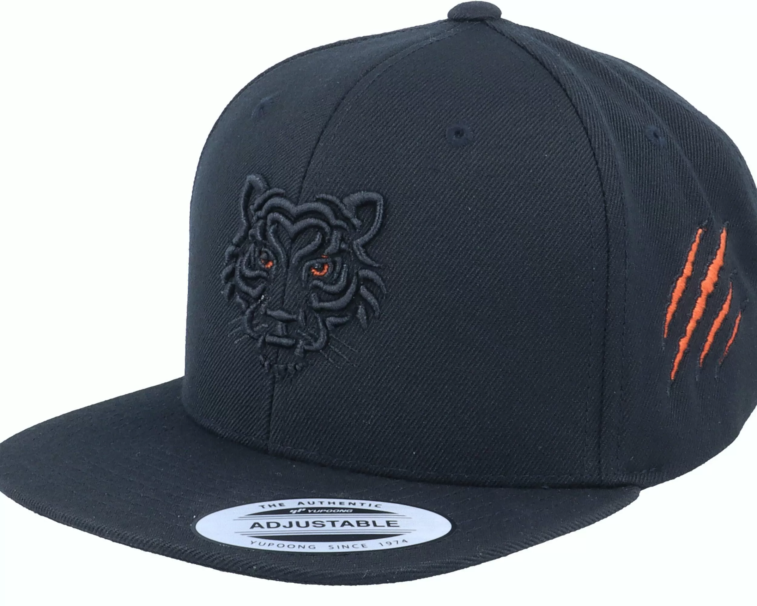 Kiddo Cap Kids 3D Tiger Black/Orange Black Snapback - -Unisex Snapback