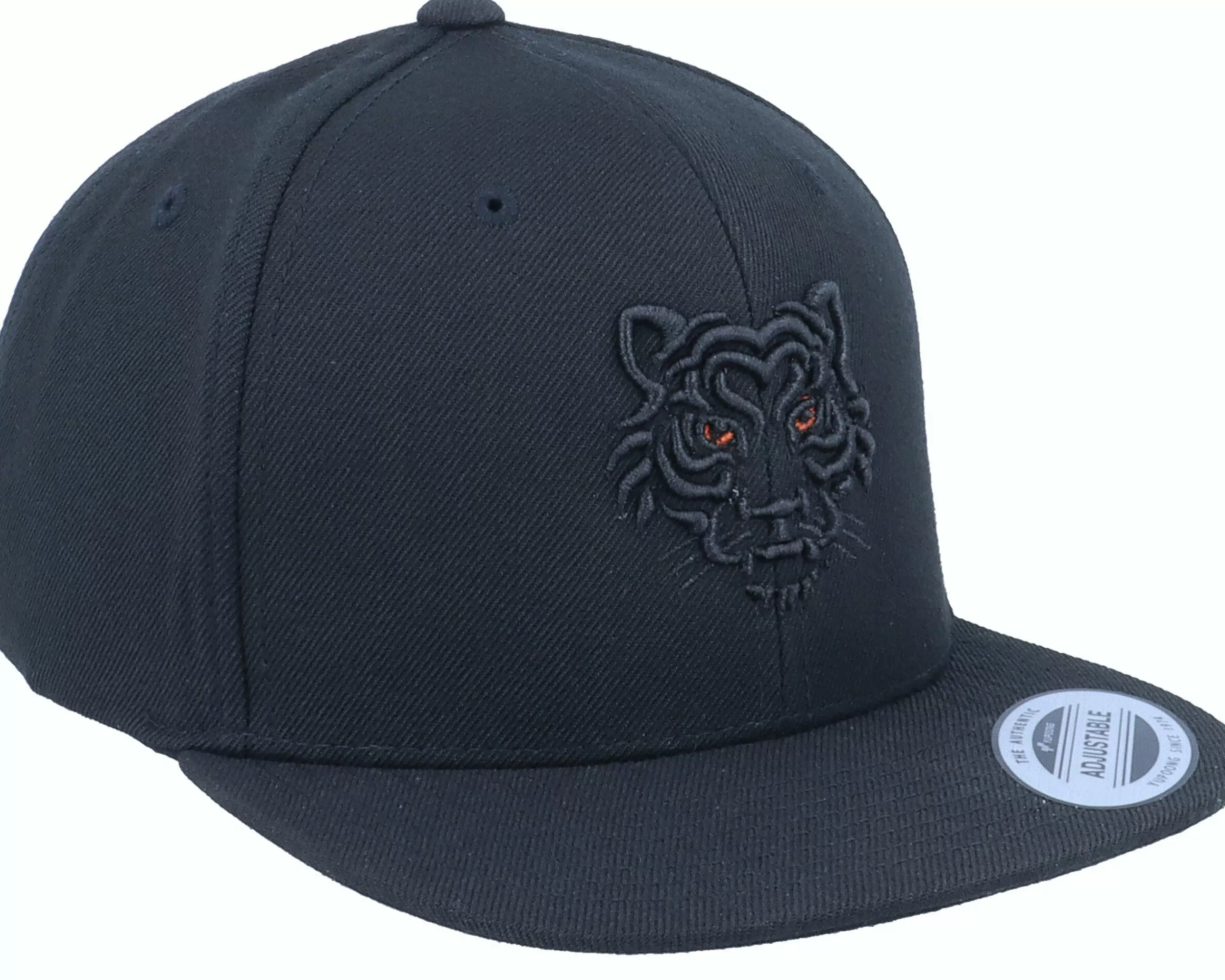 Kiddo Cap Kids 3D Tiger Black/Orange Black Snapback - -Unisex Snapback