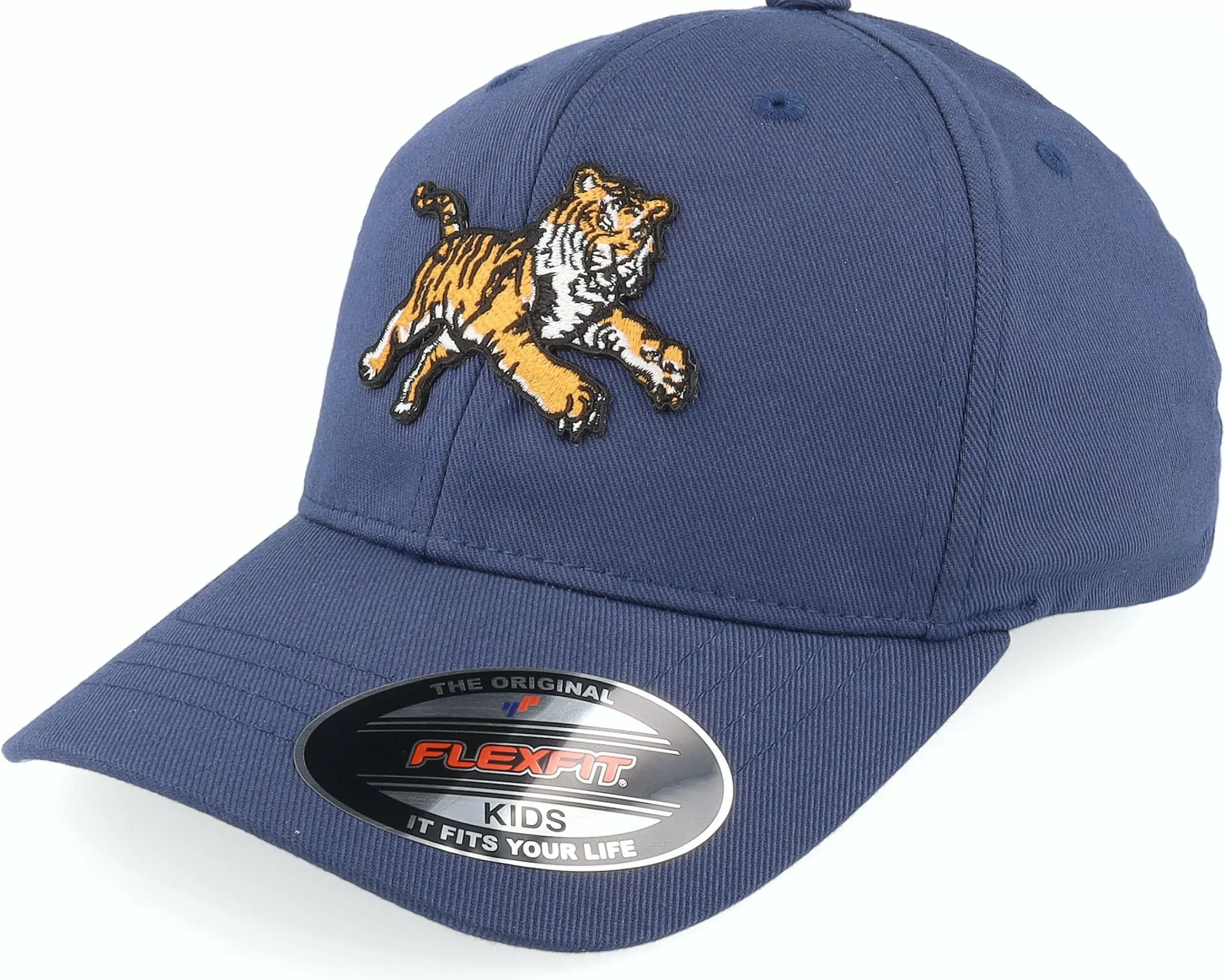 Kiddo Cap Kids Attacking Tiger Navy Flexfit - -Unisex Flexfit