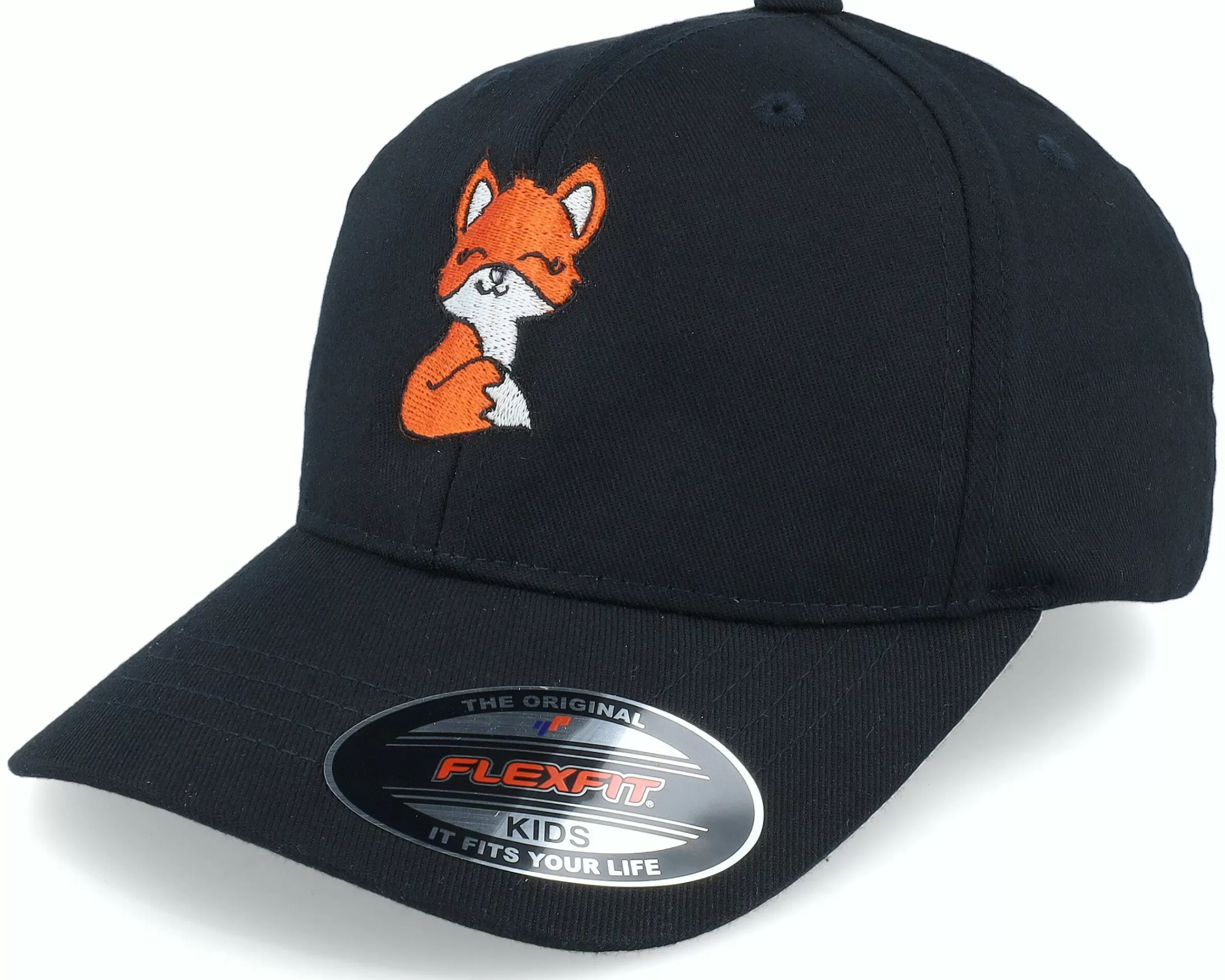 Kiddo Cap Kids Baby Fox Black Flexfit - -Unisex Flexfit