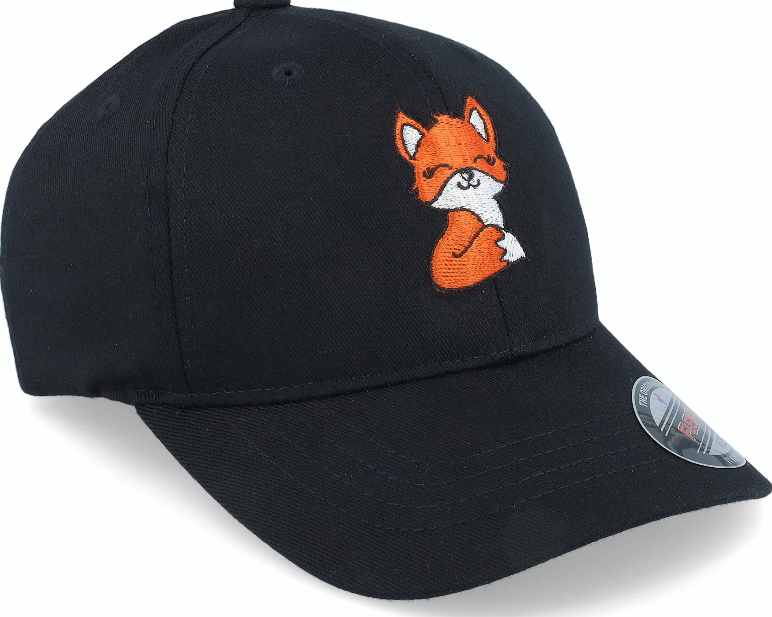 Kiddo Cap Kids Baby Fox Black Flexfit - -Unisex Flexfit