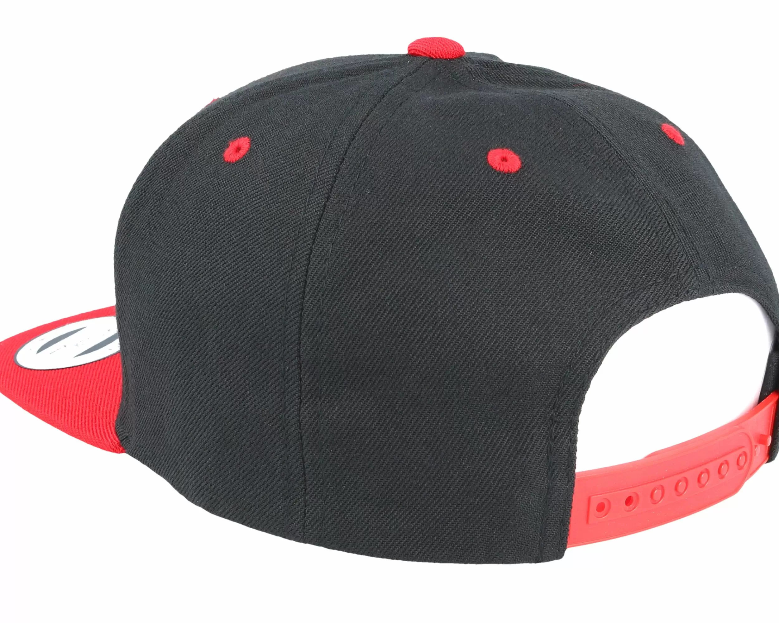 Yupoong Kids Black/Red Snapback - -Unisex Snapback