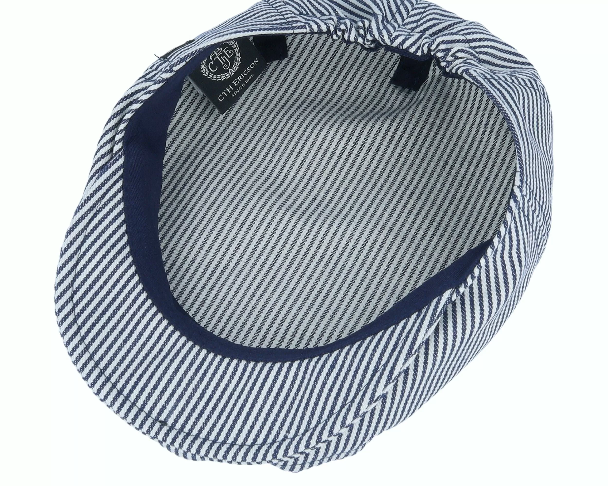 CTH Ericson Kids Carl Jr. Candy Stripe Indigo Flat Cap - -Unisex Flat Caps