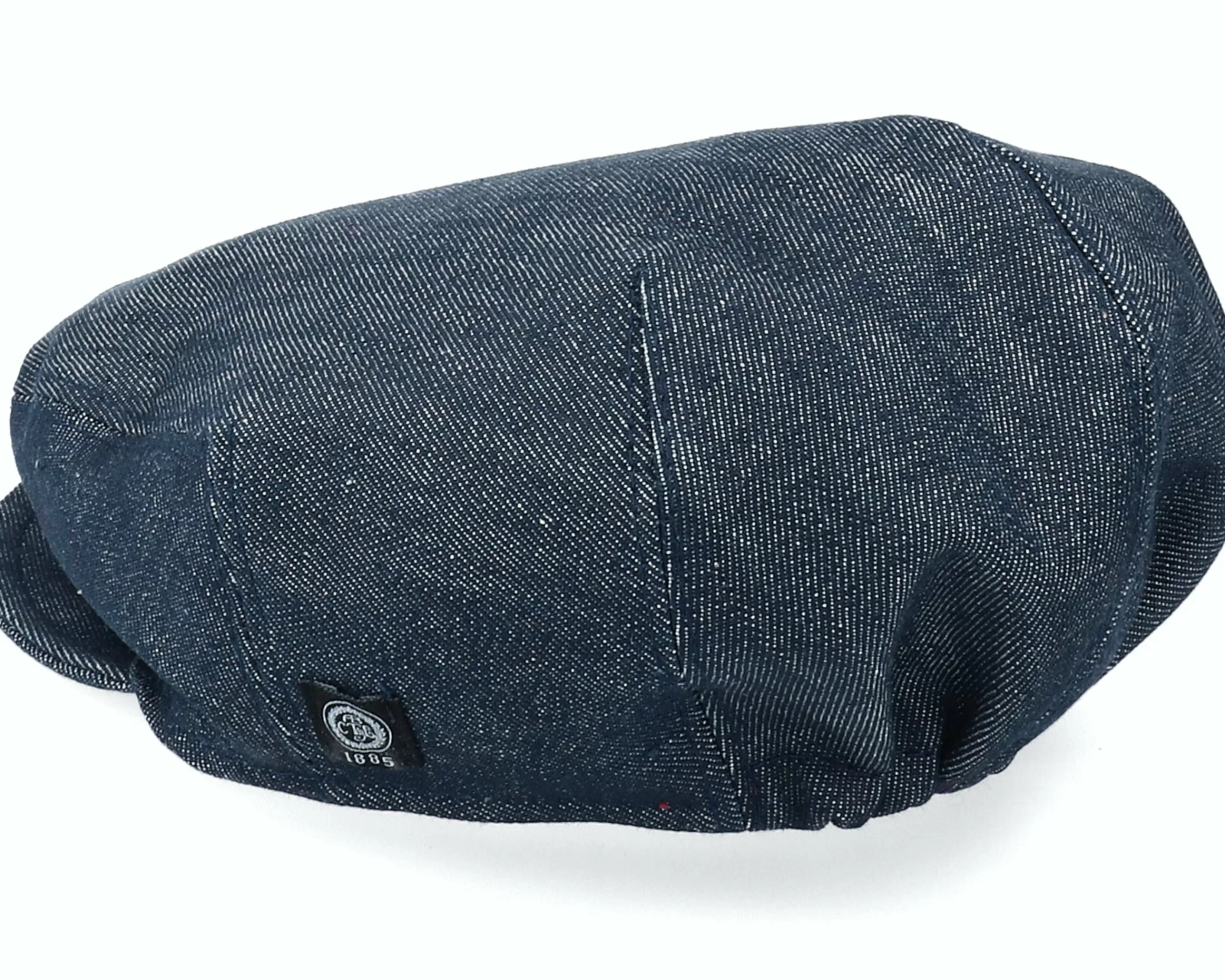 CTH Ericson Kids Carl Jr. Organic Denim Blue Flat Cap - -Unisex Flat Caps