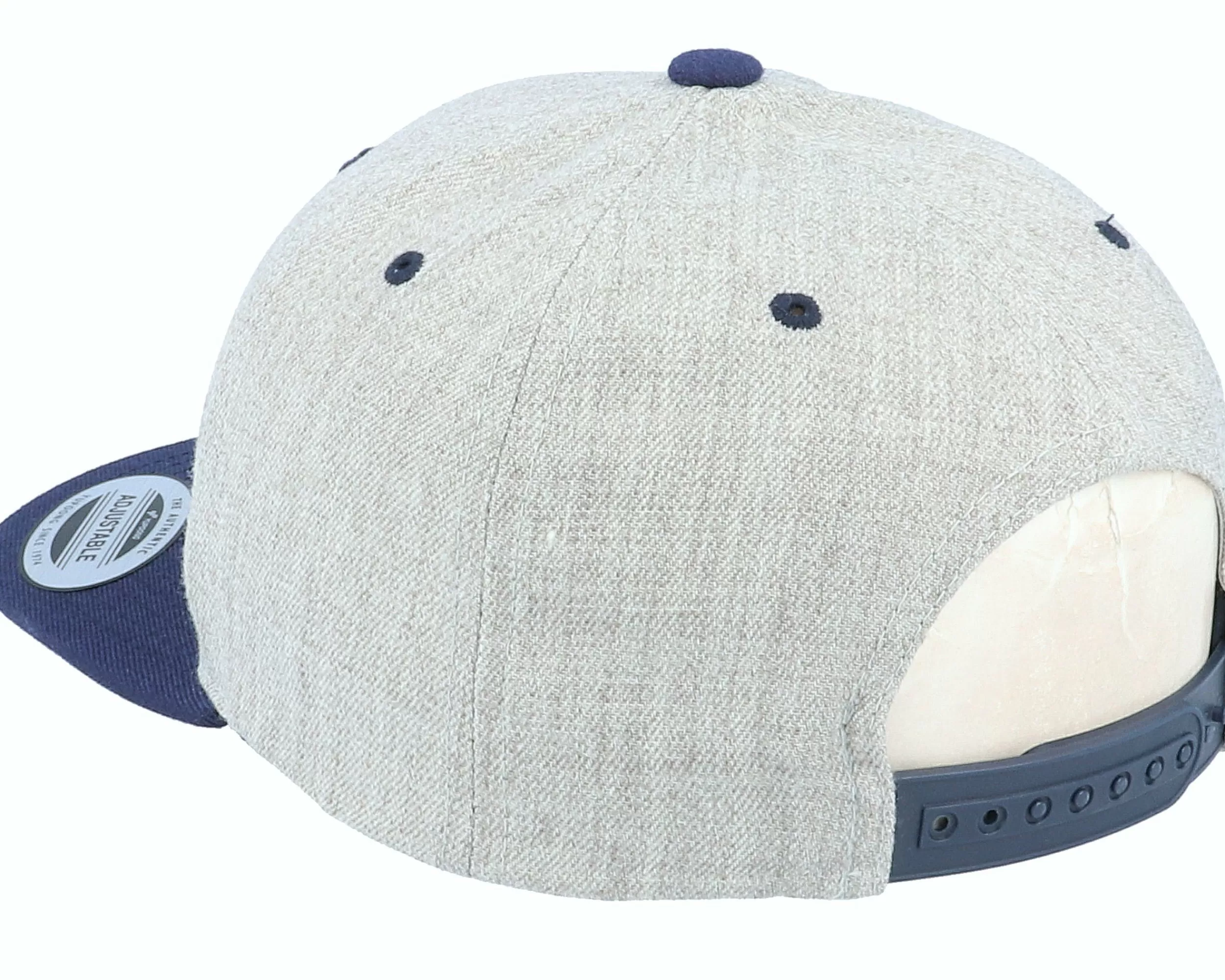 Yupoong Kids Classic Heather Grey/Navy Snapback - -Unisex Snapback