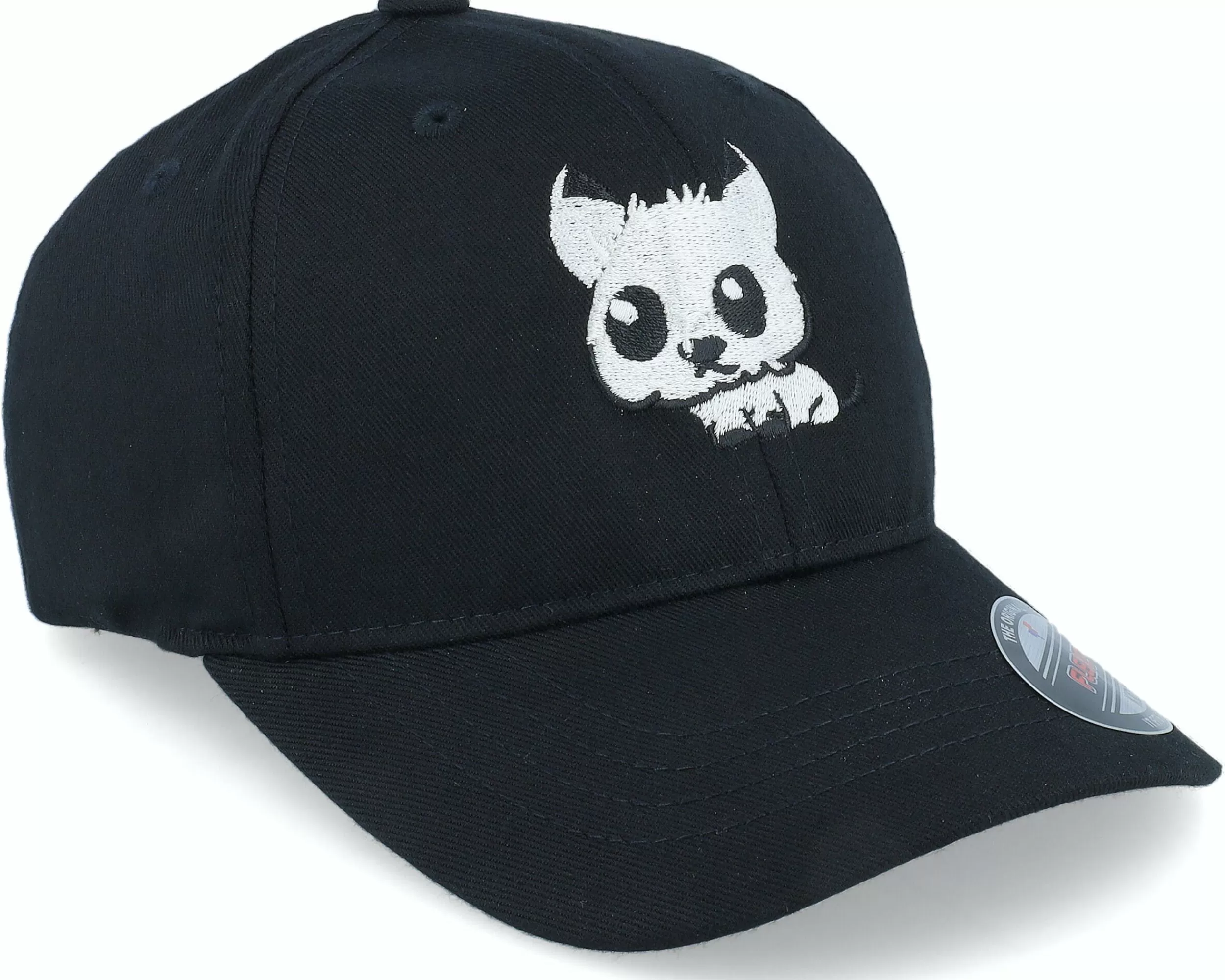 Kiddo Cap Kids Cute Cat Black Flexfit - -Unisex Flexfit