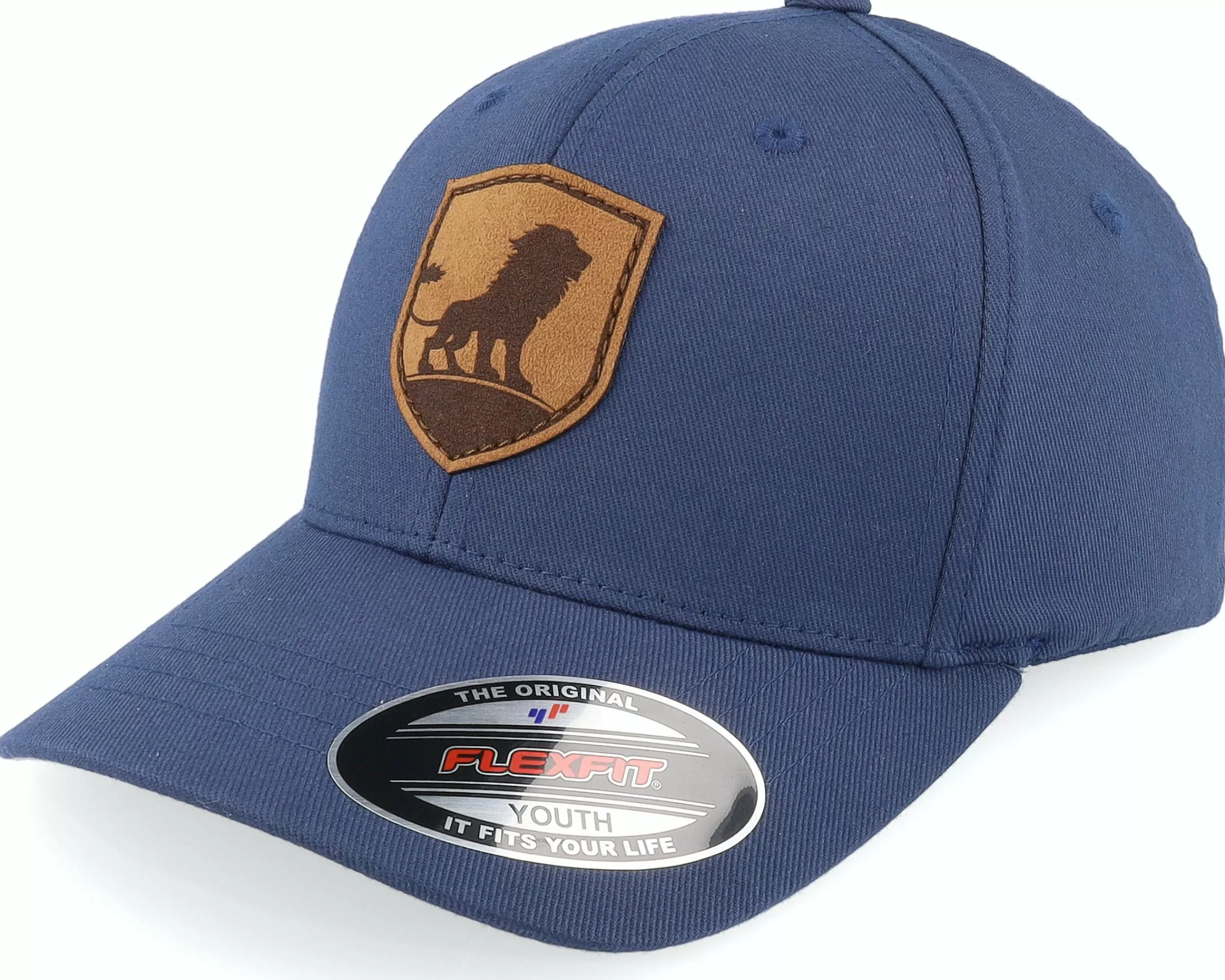 Kiddo Cap Kids King On The Hill Lion Navy Flexfit - -Unisex Flexfit