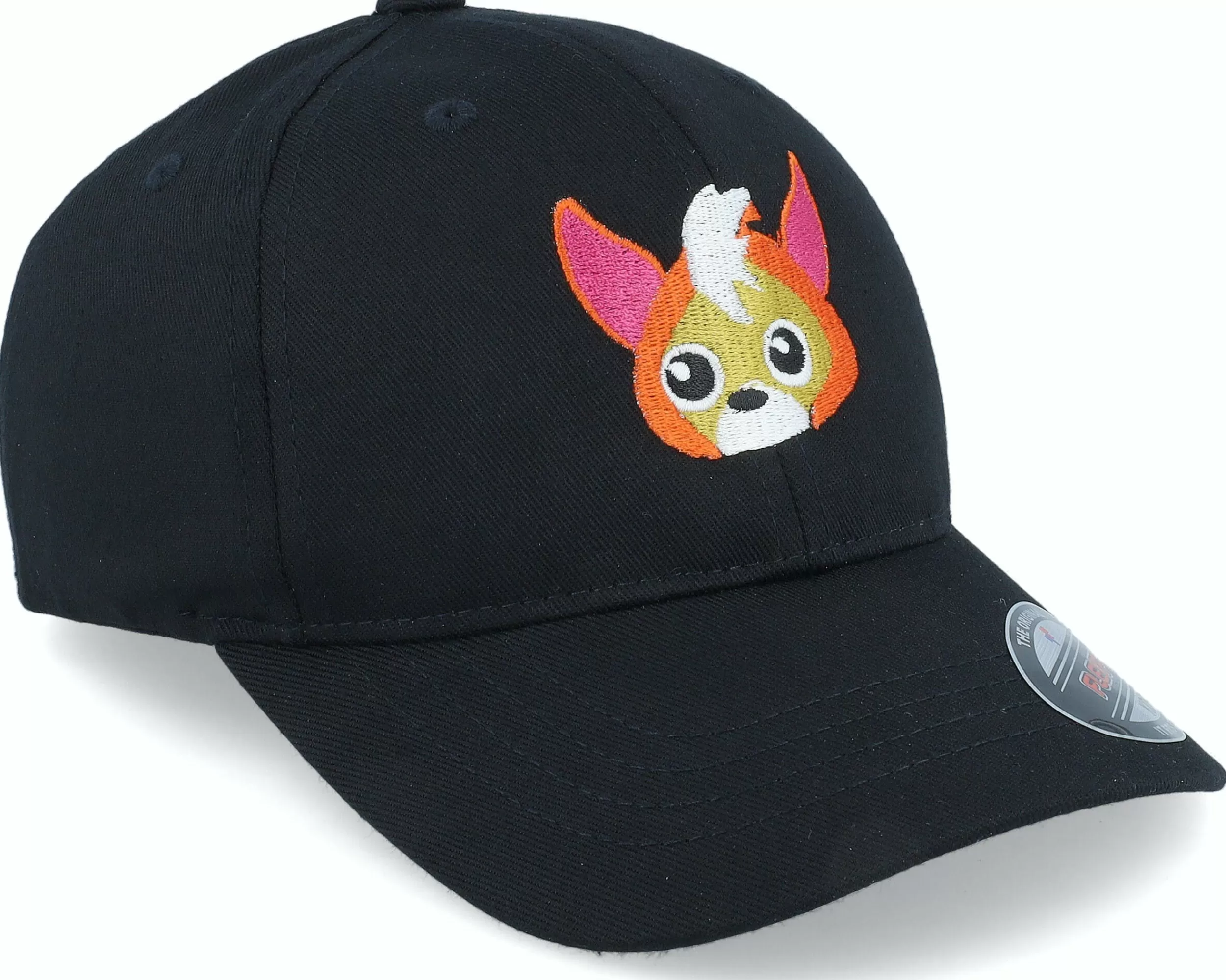 Kiddo Cap Kids Litte Fox Head Black Flexfit - -Unisex Flexfit