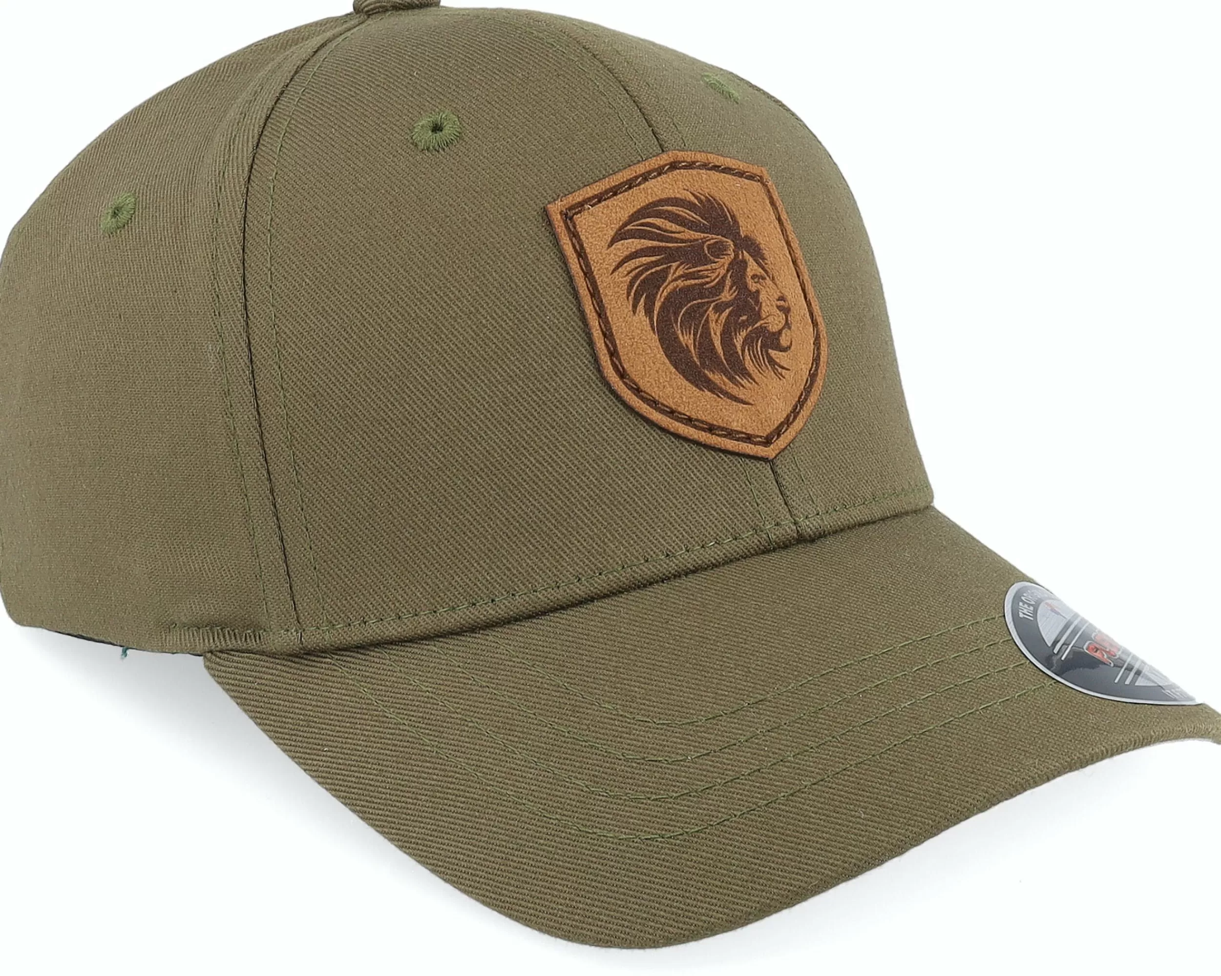 Kiddo Cap Kids Majestic Lion Olive Flexfit - -Unisex Flexfit