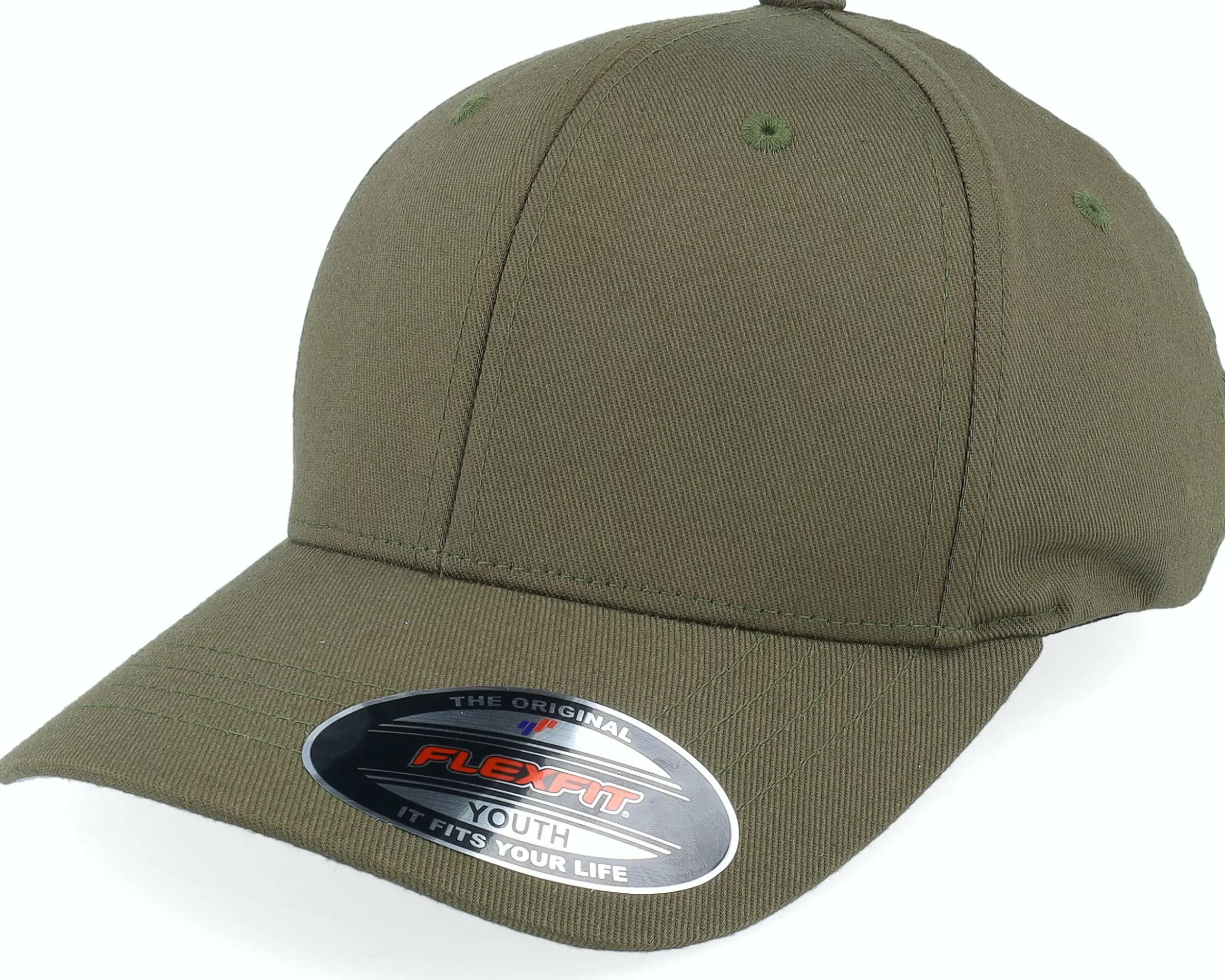 Flexfit Kids Olive Wooly Combed - -Unisex Flexfit