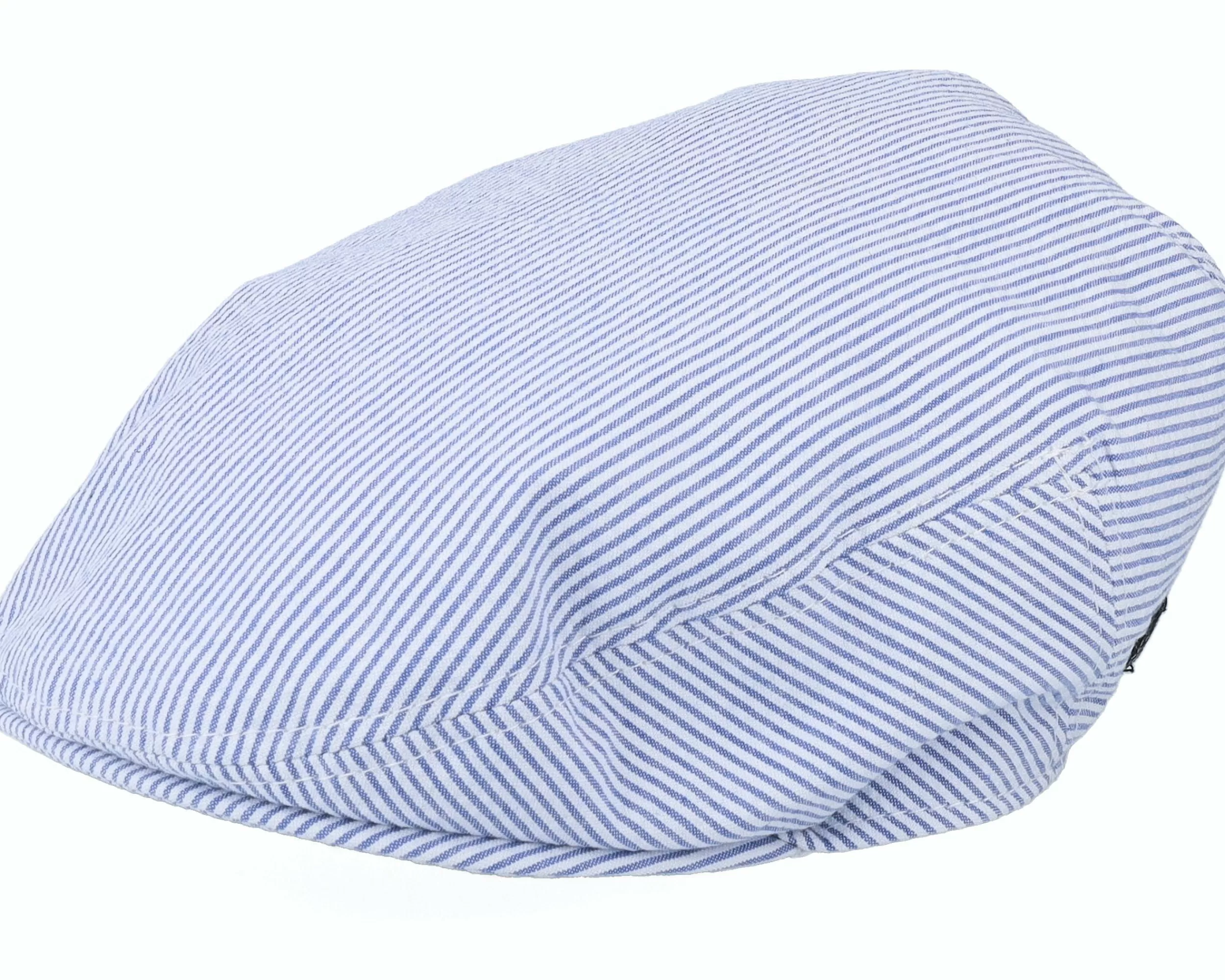 CTH Ericson Kids Philip Seersucker Blue Flat Cap - -Unisex Flat Caps