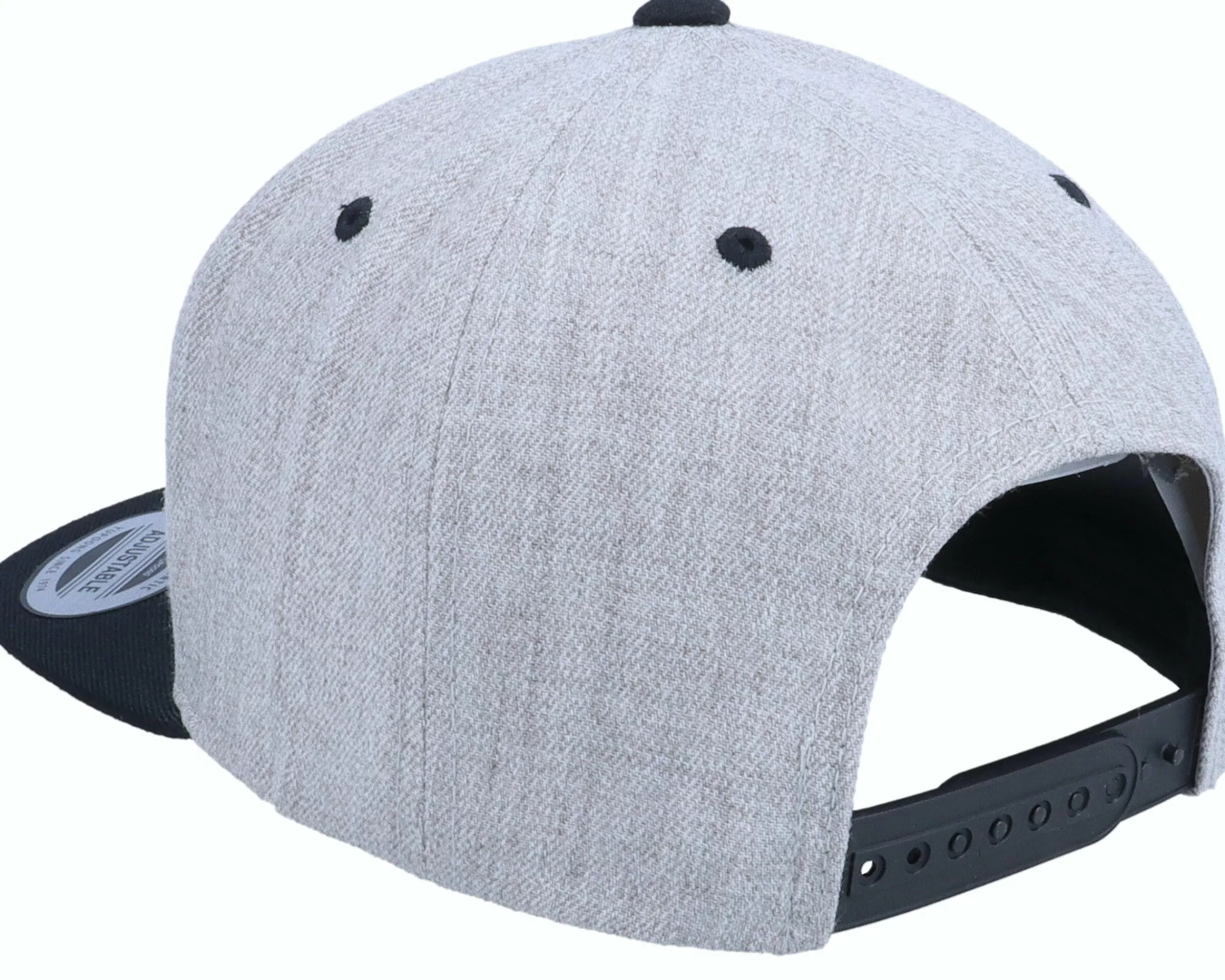 Kiddo Cap Kids Pirate Logo Heather Grey/Black Snapback - -Unisex Snapback