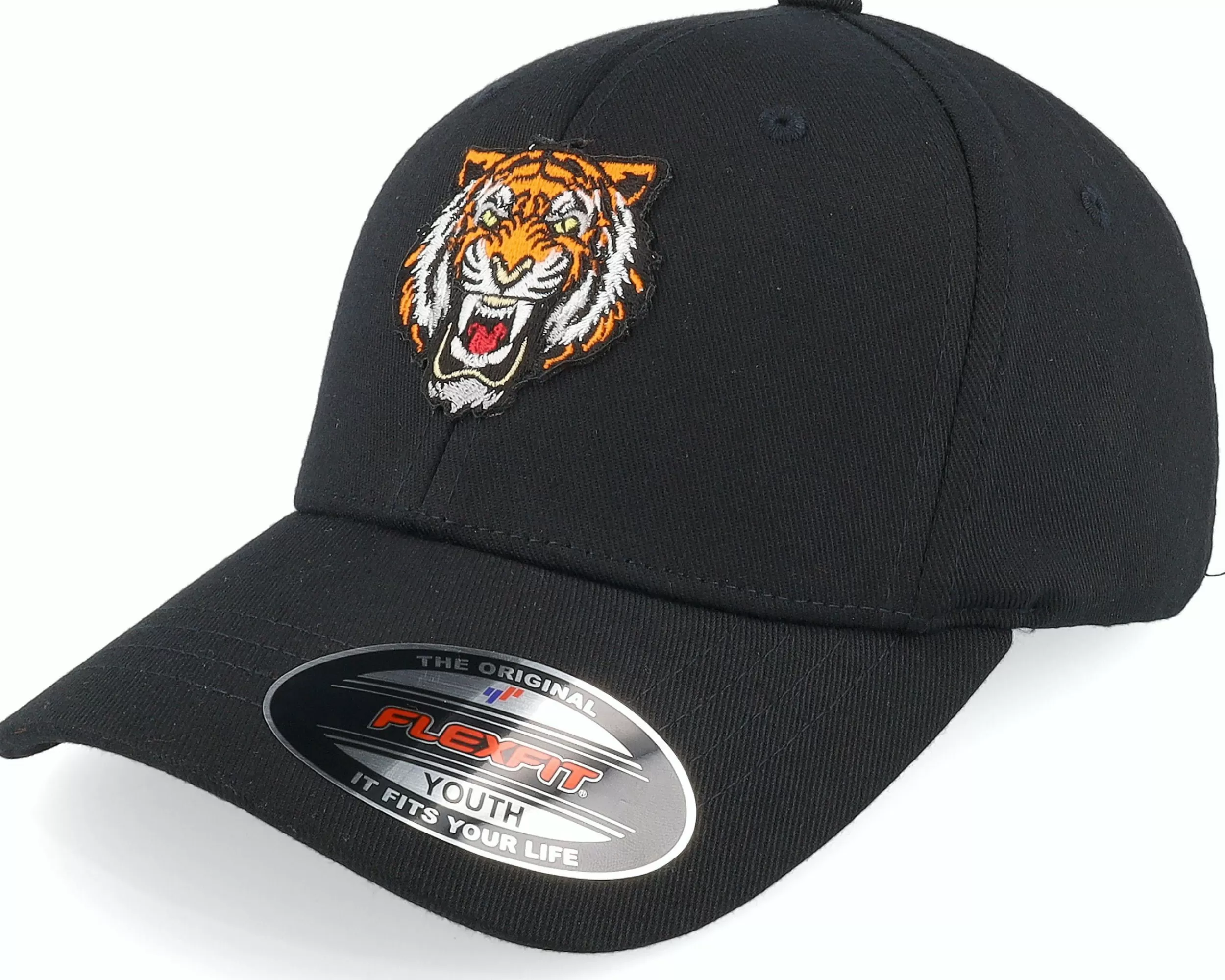 Kiddo Cap Kids Wild Tiger Black Flexfit - -Unisex Flexfit