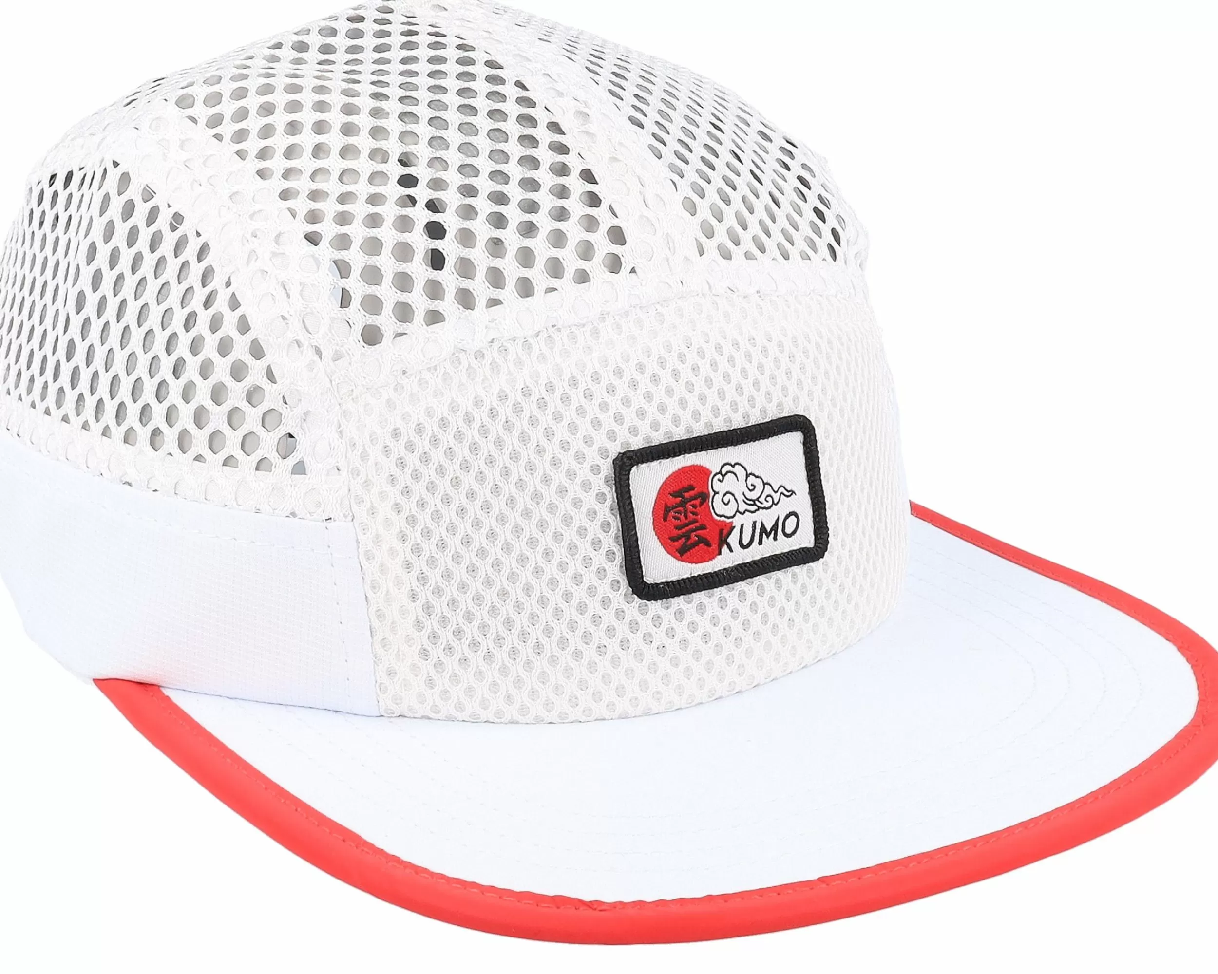 Kumo Patch Mesh Net White 5-Panel - -Unisex 5-Panel